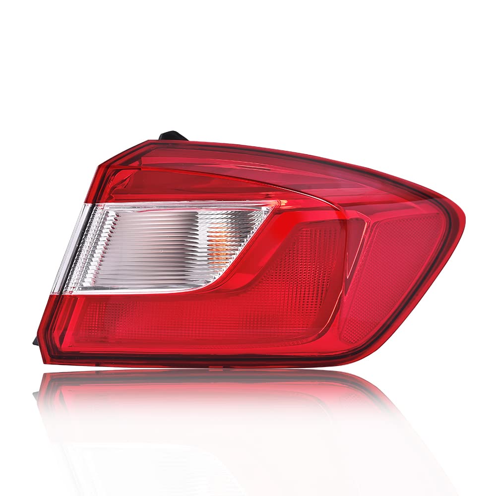 LQI Tail Lights w/Blubs & Wiring Harness Compatible with Chevy Cruze Sedan 2016-2019 Right Passenger Side Rear Brake Lamps Assem