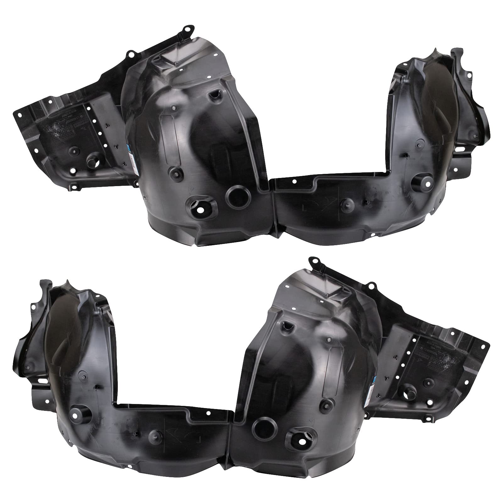 Trq Front Inner Fender Liner Set Compatible With 2020-2023 Nissan Sentra Ni1248180 Ni1249180