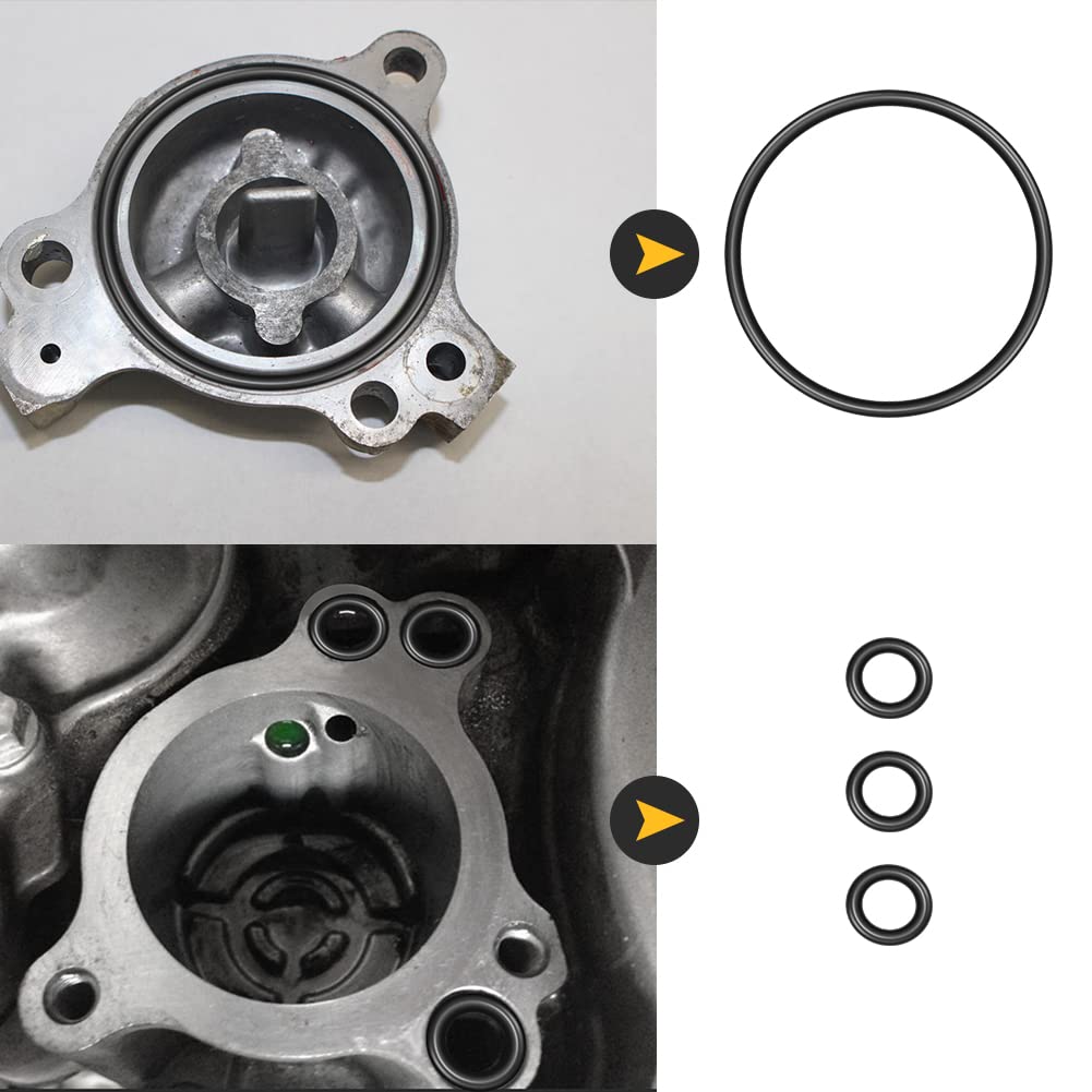 Autovic Oil Filter Cover O-Rings Gasket Seals Repalces For 93210-07135-00 932102575500 Compatible With Yamaha Yz400 Yfz450 Yfz45