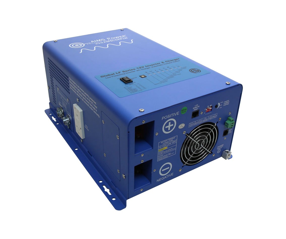 AIMS Power 3000 Watt Low Frequency Inverter Pure Sine Inverter Charger, Listed to UL 458 Standards