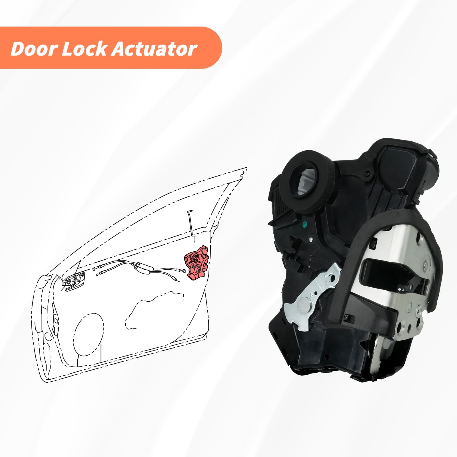 Blycorul Door Lock Actuator Motor Compatible with Tundra, Camry, 4Runner, Rav4, Lexus RX350 RX450h, Scion tC xB xD | Replaces #6