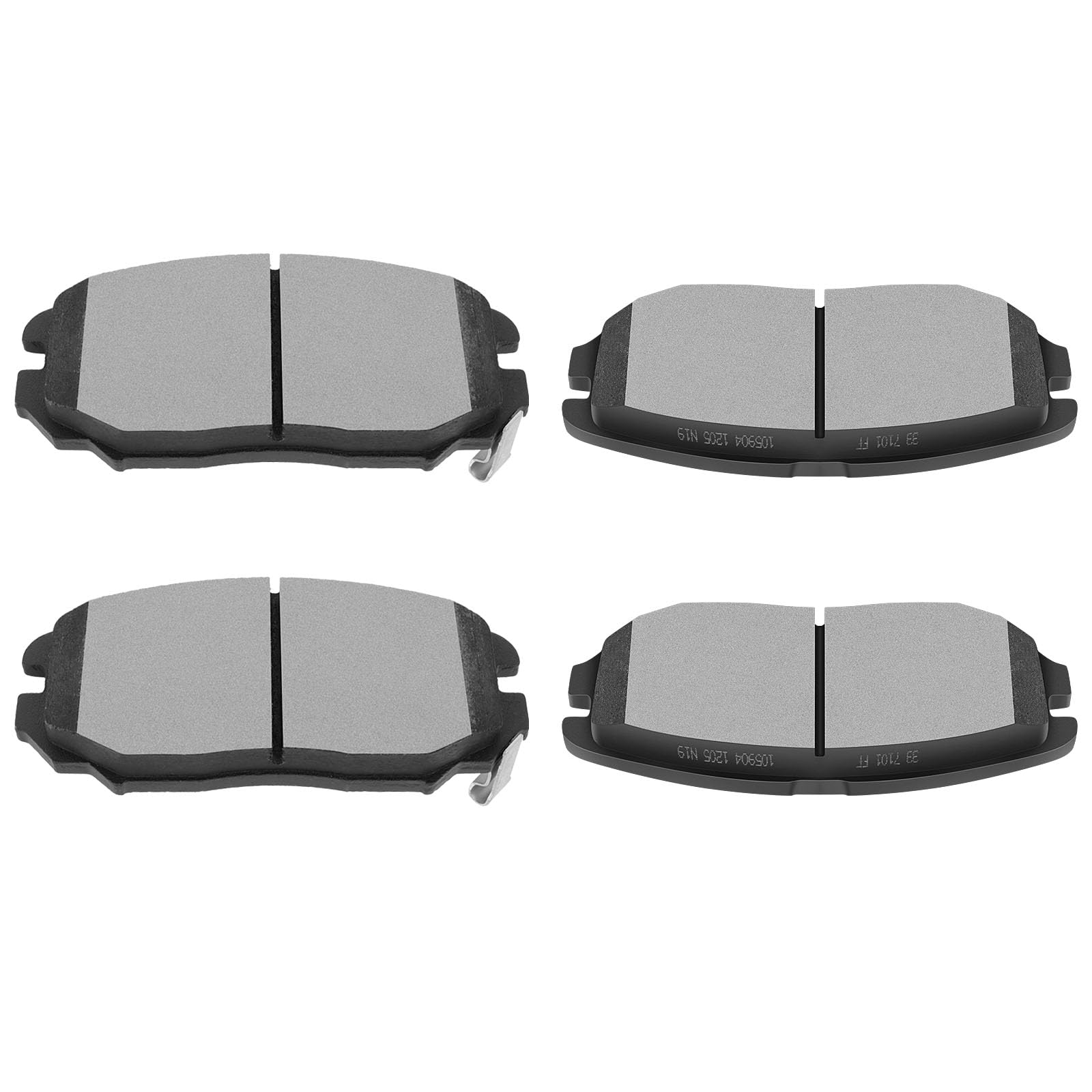 Scitoo D1125 Front Ceramic Brake Pads Sets Fit For Toyota Corolla 2009-2019