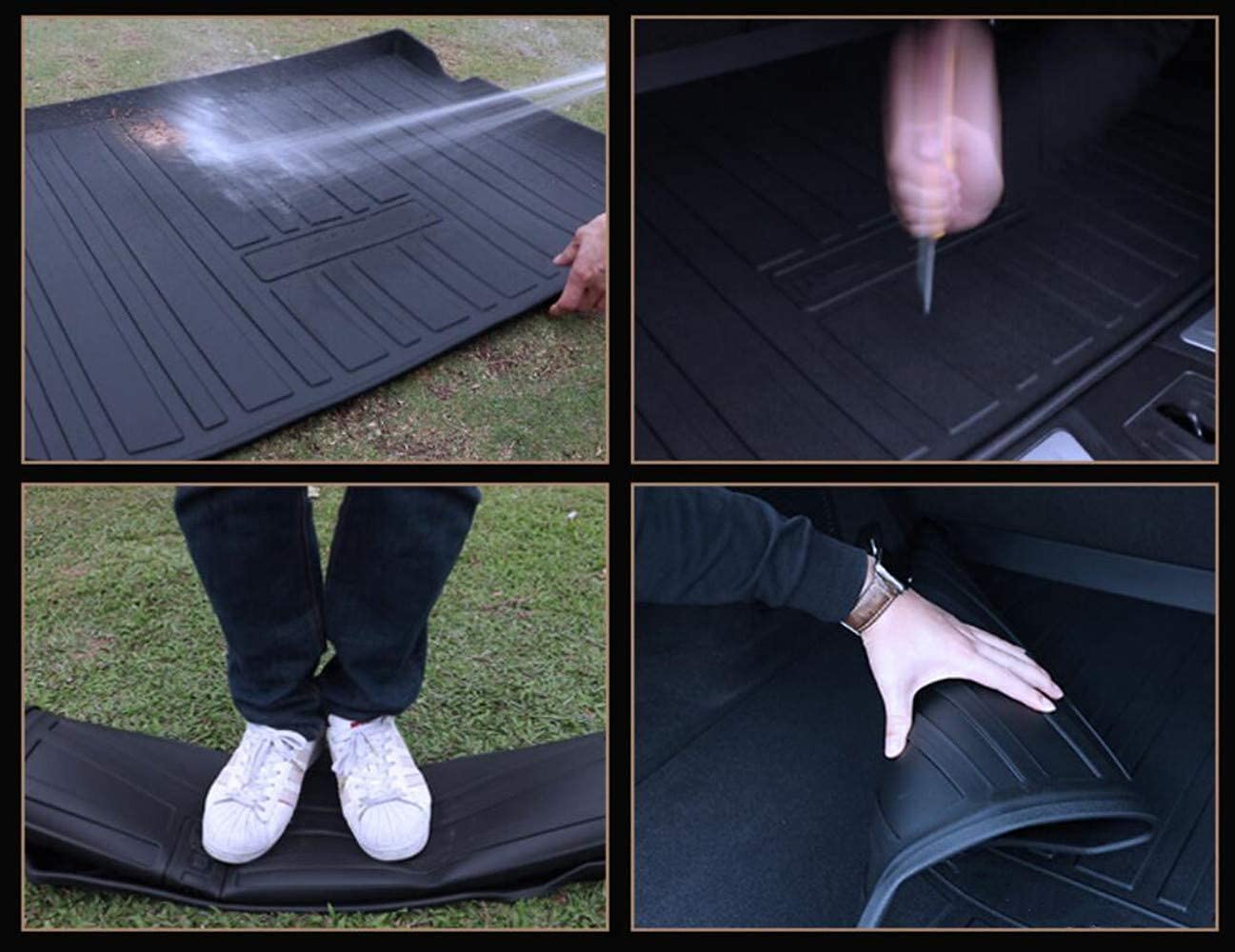 Corolla Cargo Mat - Compatible With 2014-2019 Toyota Corolla,All Weather Tech Rear Cargo Liners Trunk Tray Floor Mats,3D Waterpr