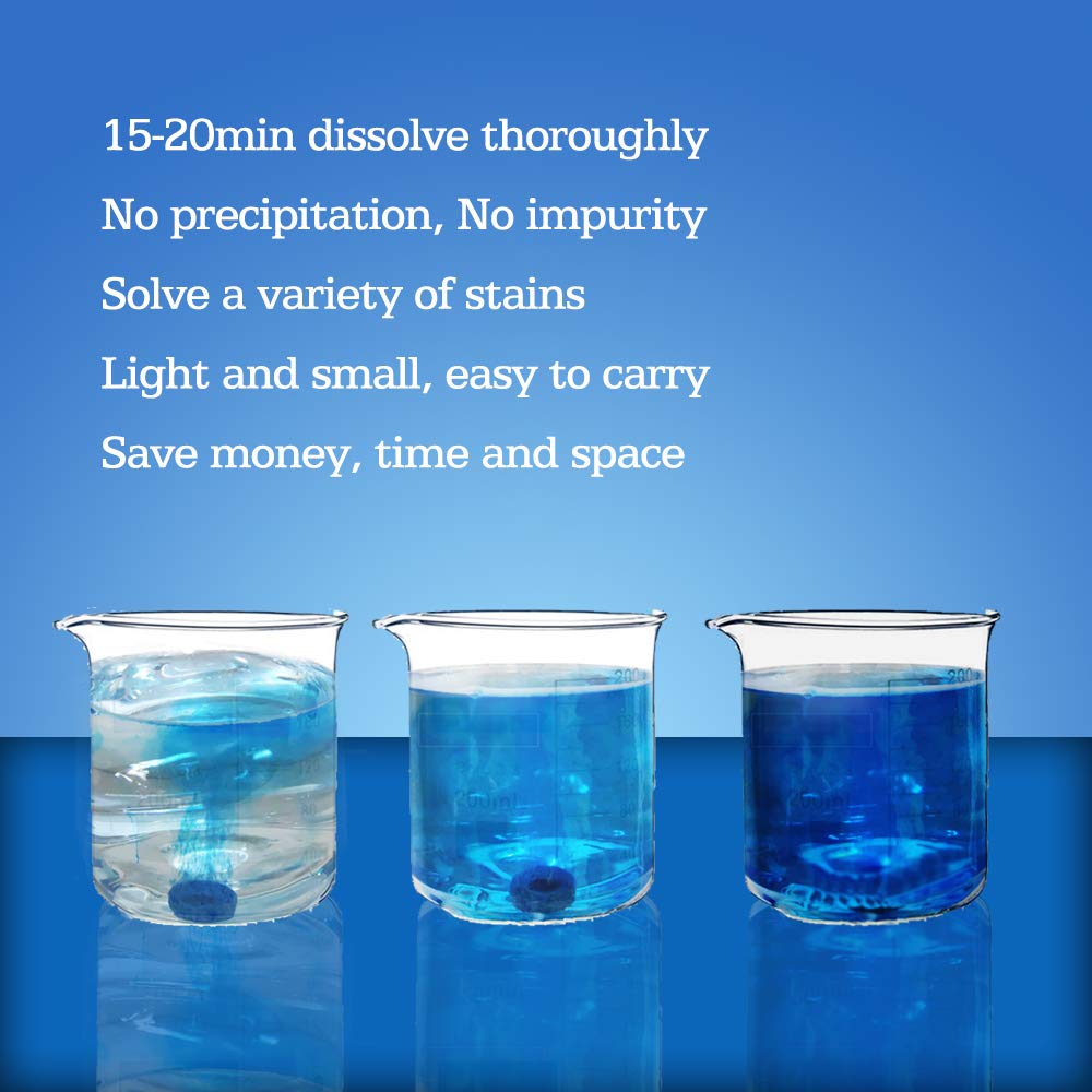 Dokiko 200 Pcs Car Windshield Washer Fluid Tablets,1 Pack Makes 210 Gallons Gallons Windshield Wiper Fluid,1 Piece Makes 1.05 Ga