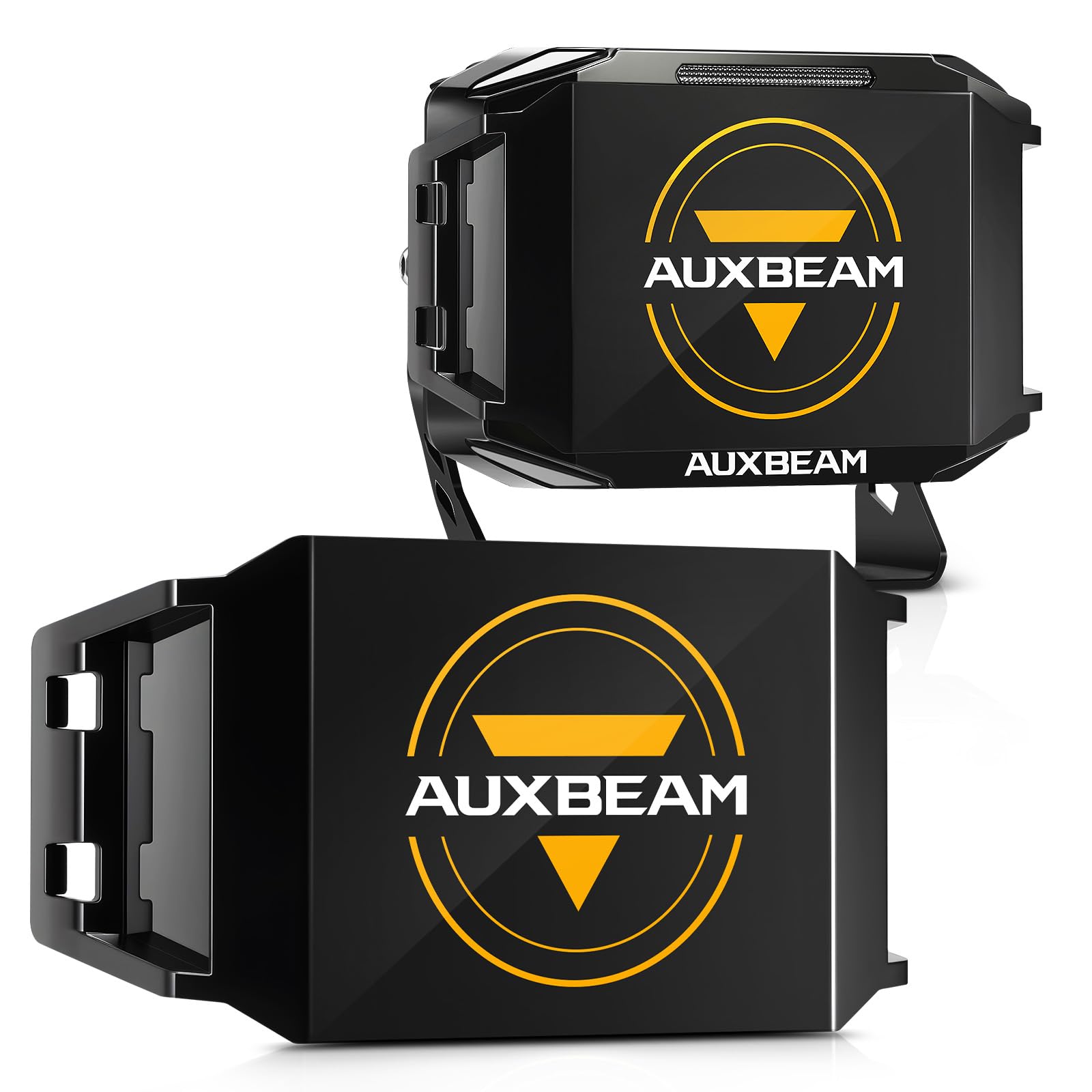 Auxbeam Light Covers 7 Inch for ZD000904, Black Cube Pod Light Covers Waterproof Polycarbonate Protective Lens for Cube LED Pods