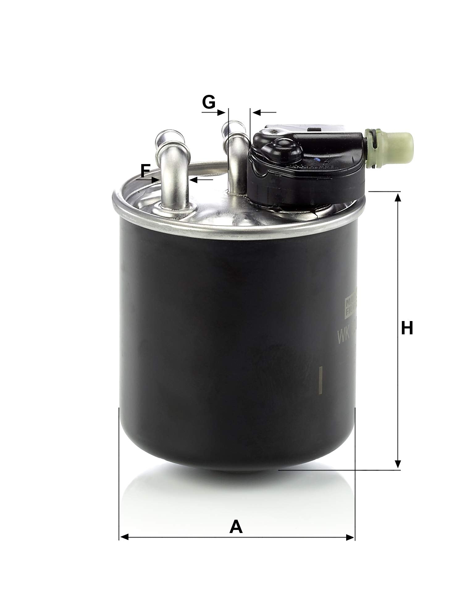 Mann Filter WK 820/14 Fuel Filter - White, High-Quality Performance Replacement