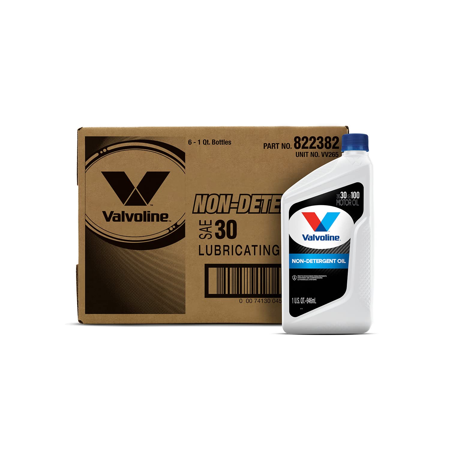 Valvoline Daily Protection Non-Detergent SAE 30 Conventional Motor Oil 1 QT, Case of 6