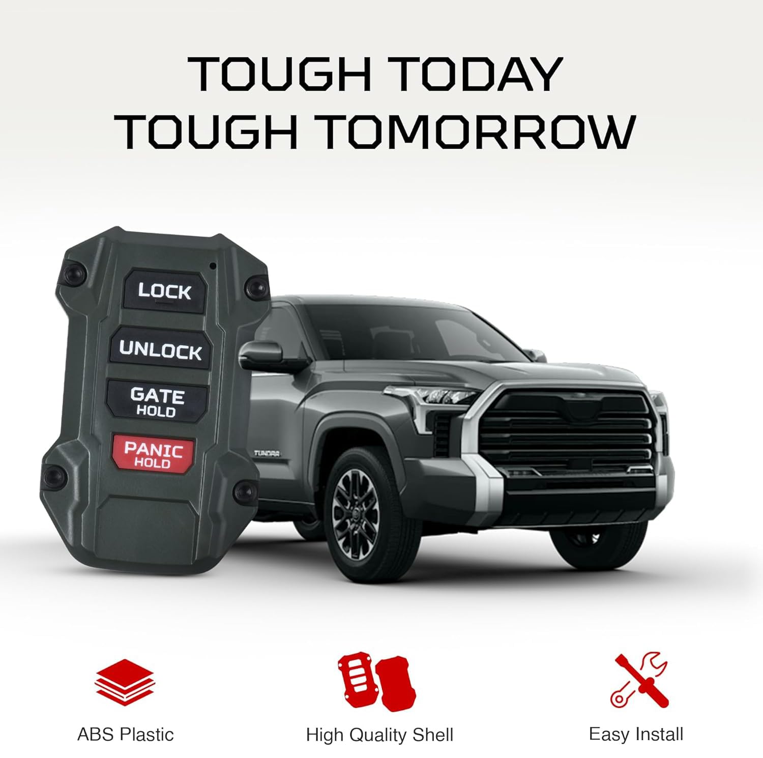 Ajt Design Replacement Keyfob Compatible With Toyota Tacoma (2024+), Tundra (2022+) & Sequoia (2023+) | Custom Made In Usa - Arm
