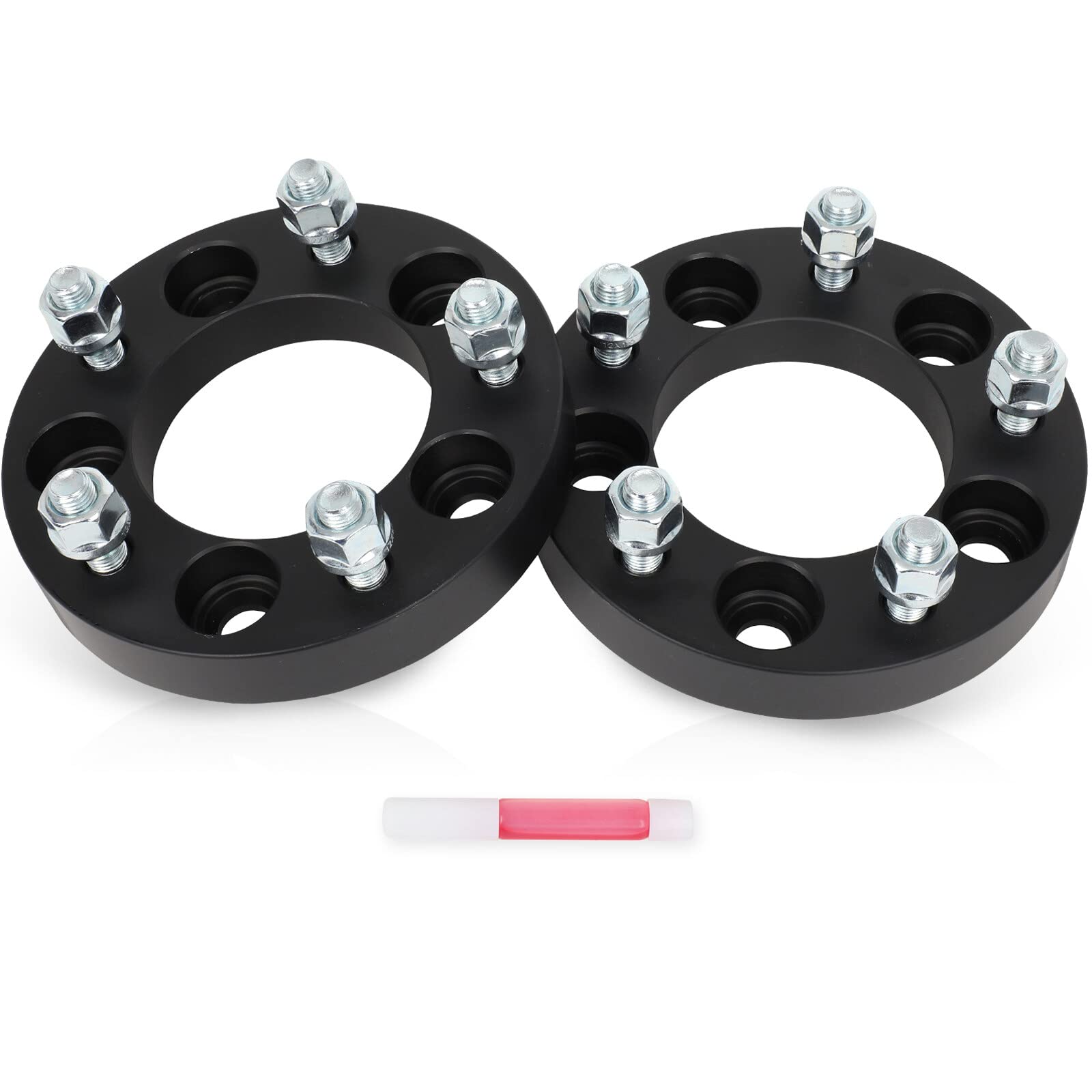 SCITOO 2Pcs 5x4.75 to 5x5 Wheel Adapters 1 inch Bore 87.1mm Studs 12x1.5 5 Lug Wheel Spacers No Hubcentric Fit for Chevrolet Cor