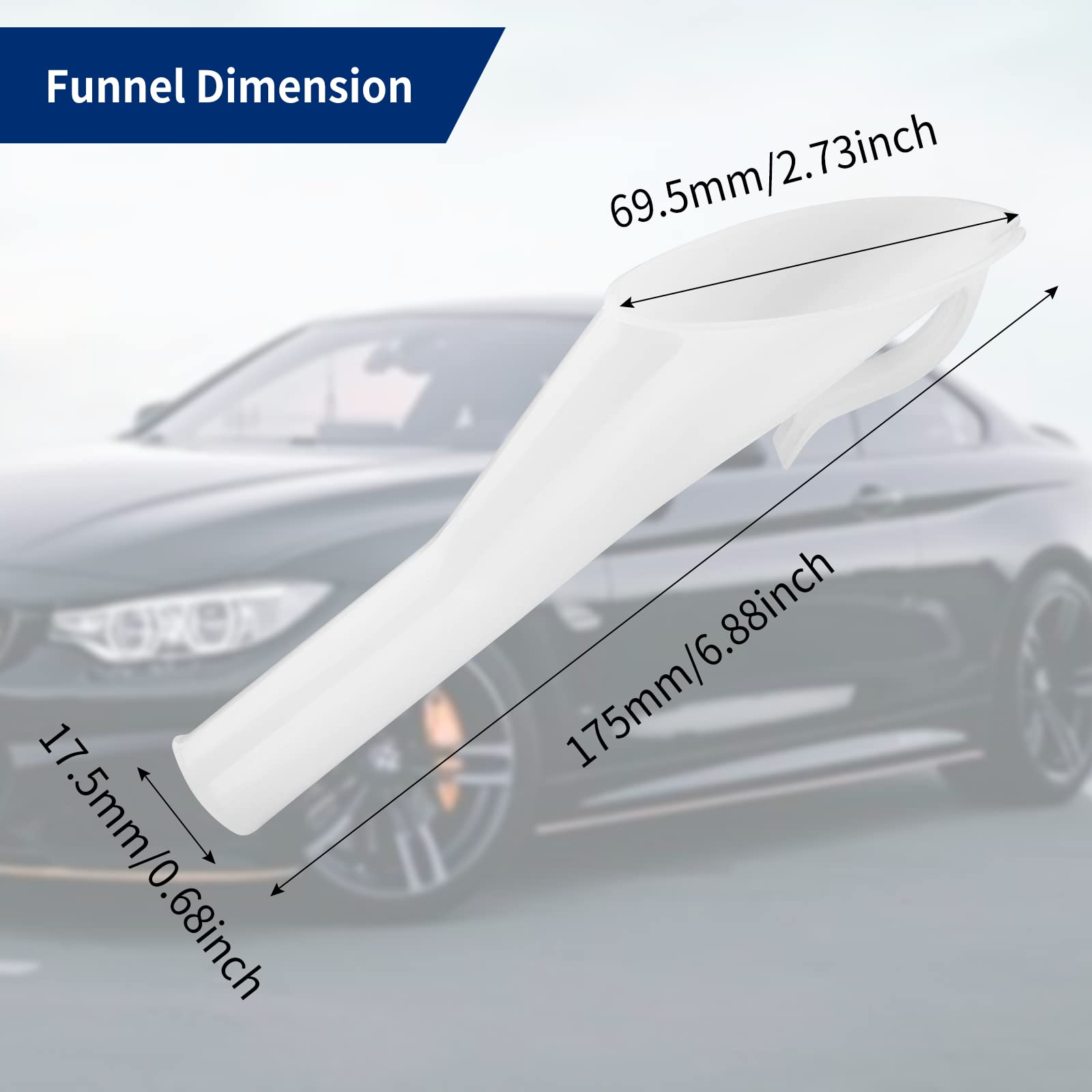 Fuel Filler Funnel For Ford Focus F150 Mercury Lincoln, Replacement Part# 8U5Z-17B068-B 8U5A-17B068-Ad Ford Fuel Tank Filler Tub
