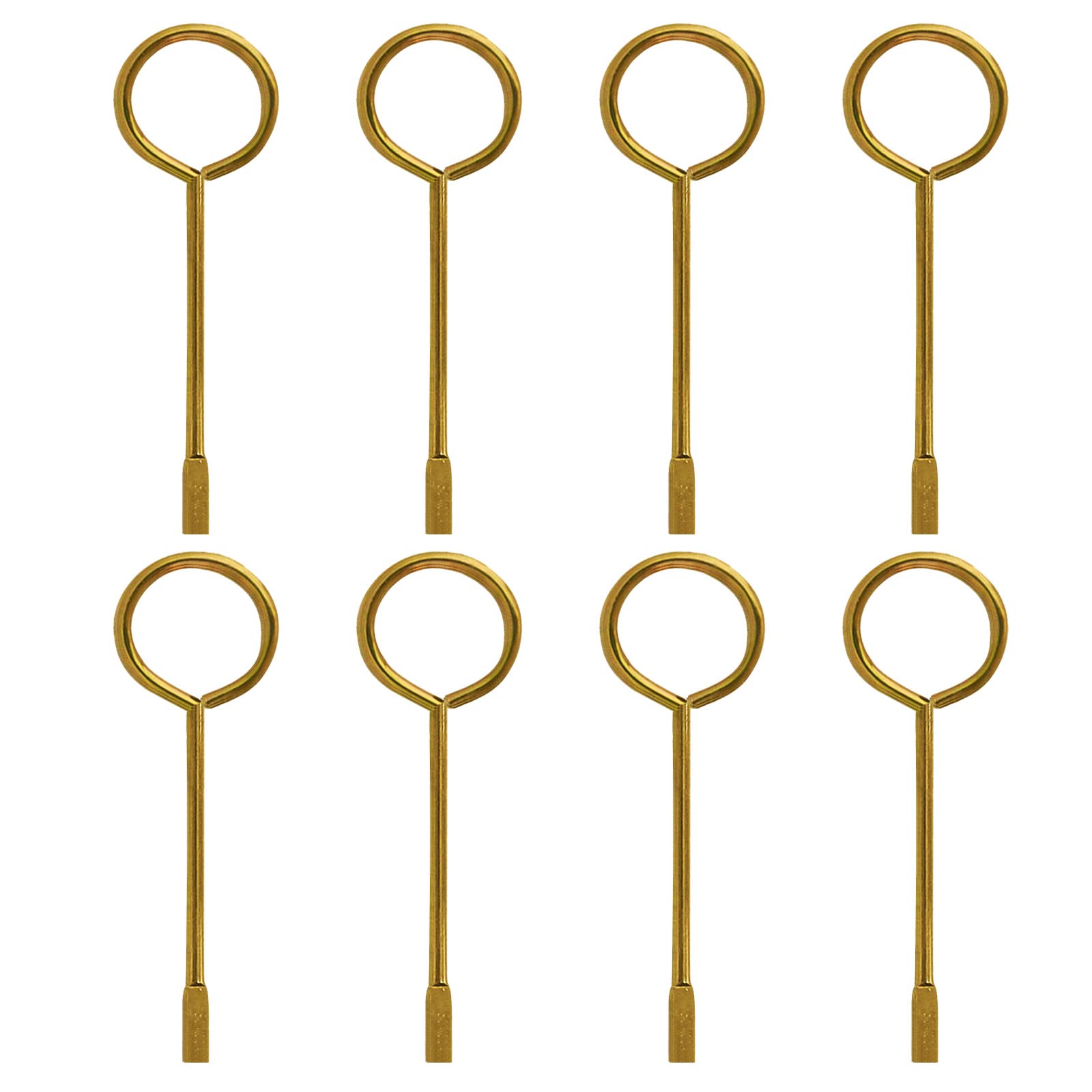 CF Living 8 Pack Interior Door Key for Bedroom & Bathroom Emergency Privacy Locks - Compatible Key Pin Set