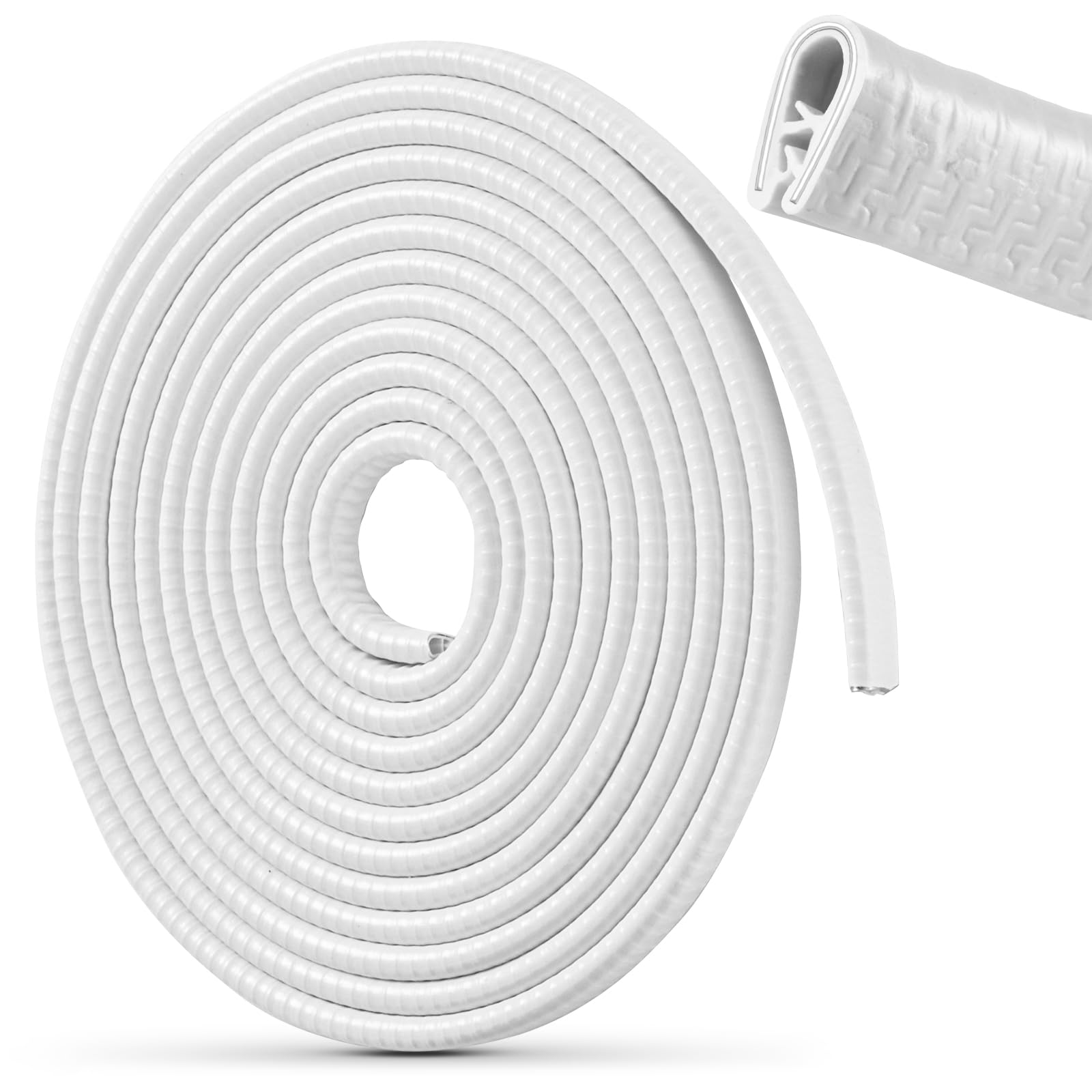 Car Door Edge Guards 32Ft(10M) Universal Rubber U Shape Edge Trim Car Door Protector Edge Guards Rubber Seal Protector For Most