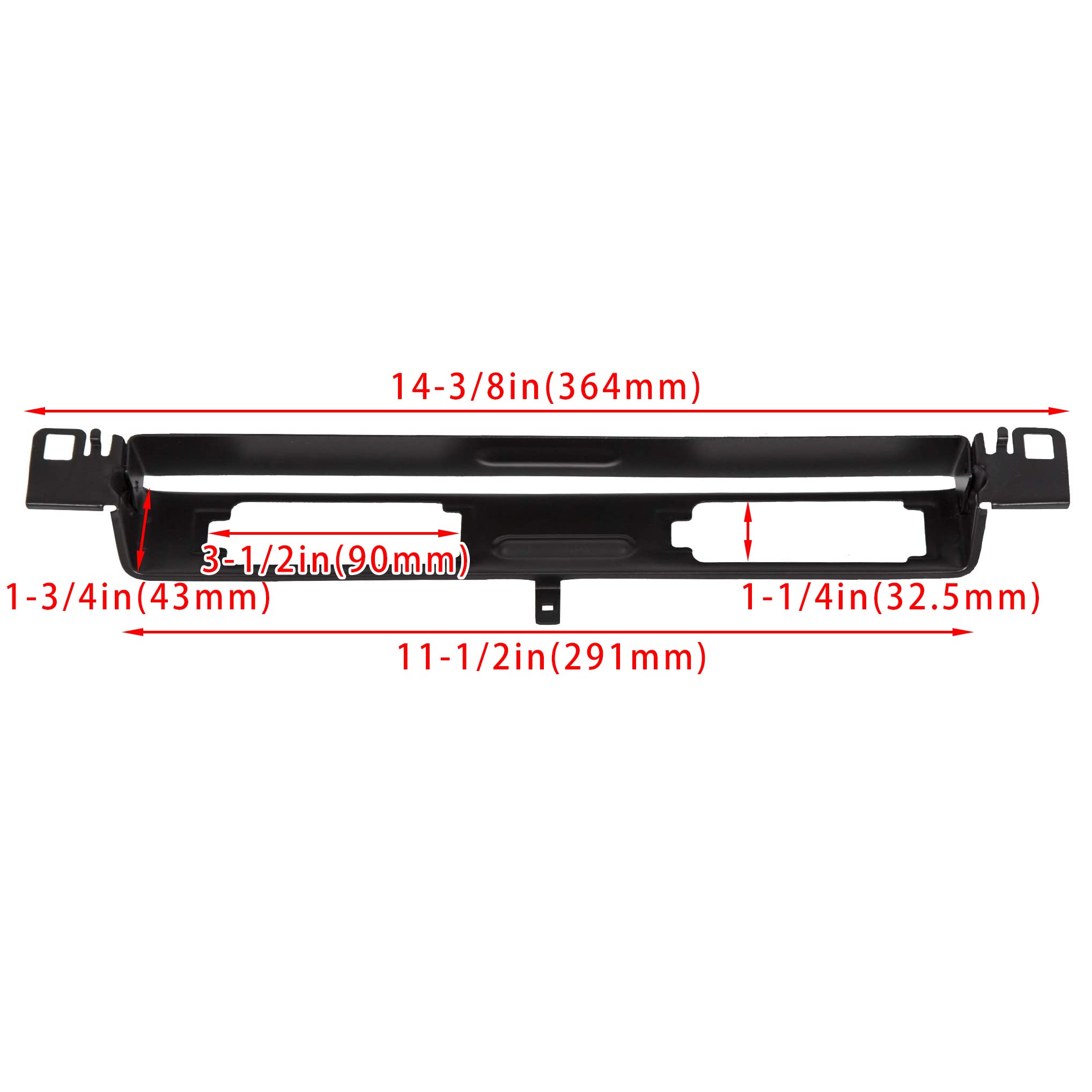 ECOTRIC Black Rear License Plate Lamp Bracket for 2007-2015 Infiniti Q40 G25 G35 G37 Sedan - Replacement 96220-JK00A