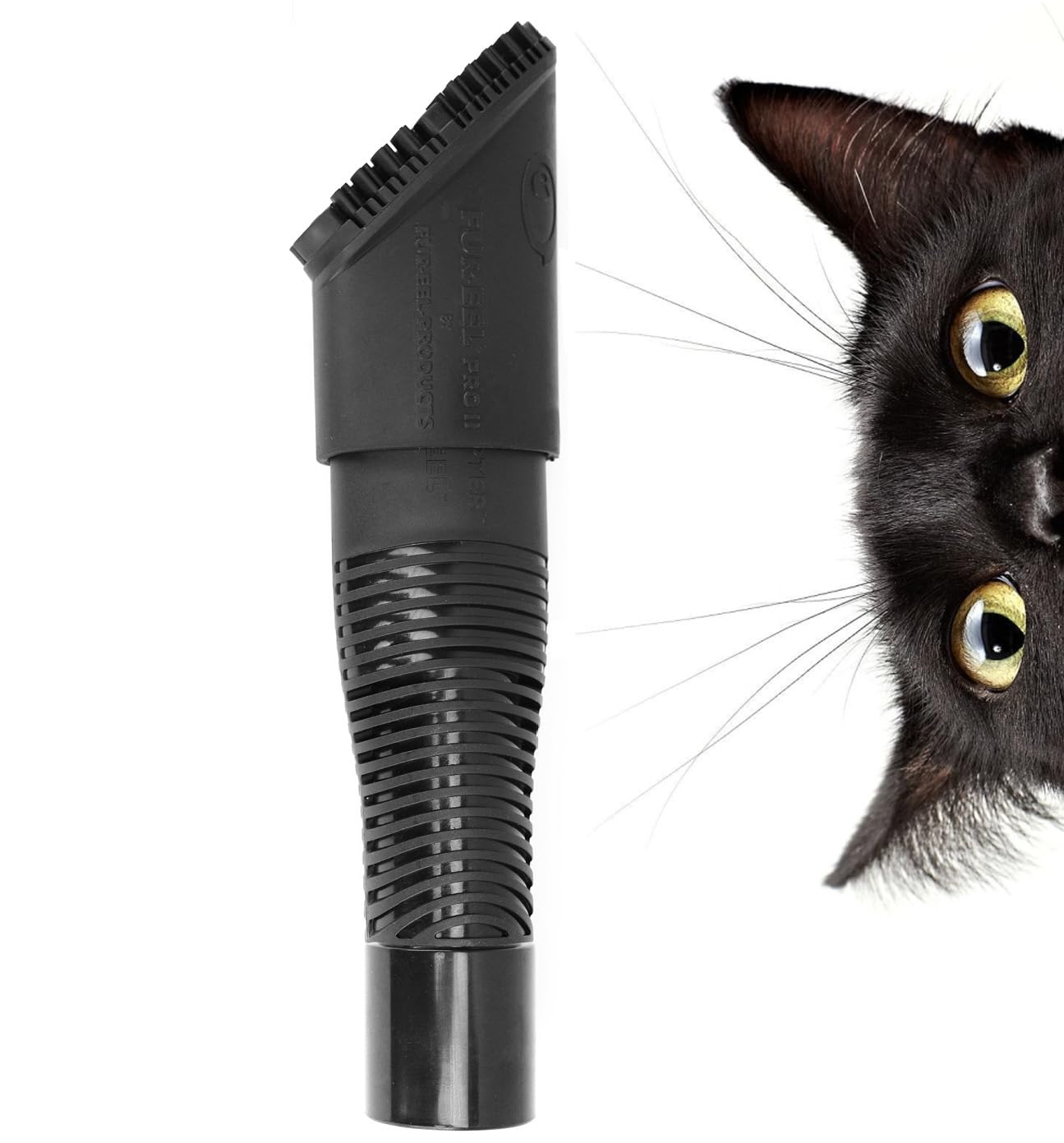 FUR-EEL PRO 2.0 Combo Pet Hair Removal Tool for Car Detailing | Universal Vacuum Attachment for Dog & Cat Hair | Fits 1-1/4 & 1-