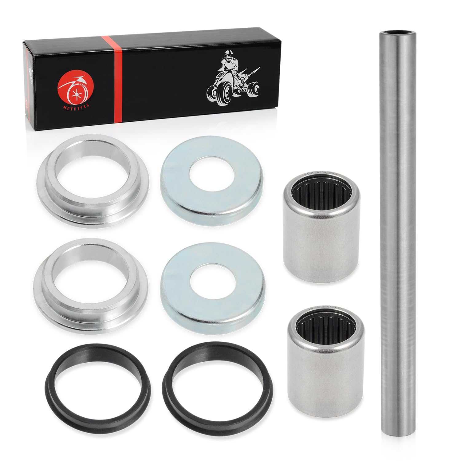 Swingarm Bearings Seal Pivot Sleeve Kit Compatible with Honda 300EX TRX300EX 1993-2008 TRX250X 1987-1992