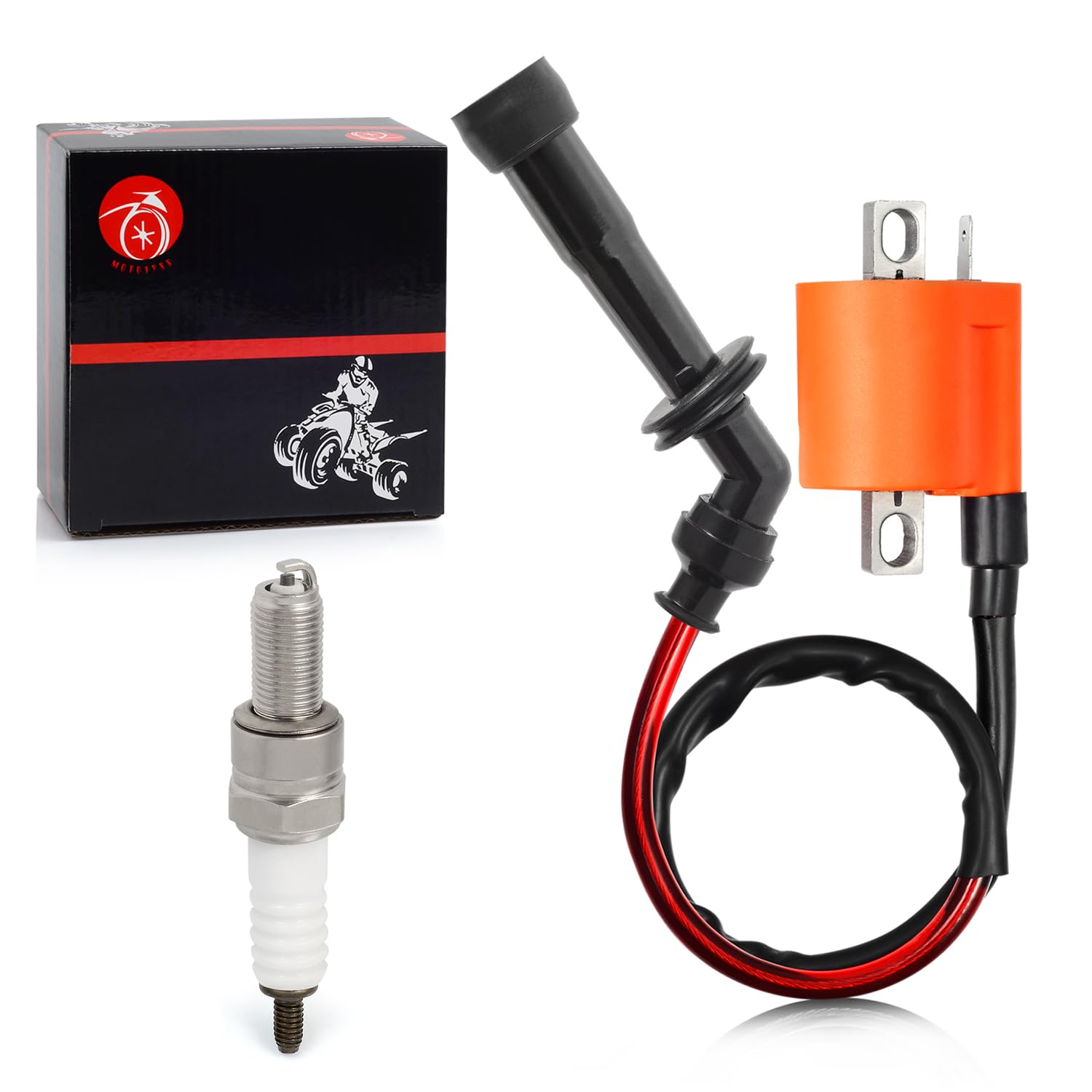 Ignition Coil Pack and spark plug + CAP COVER For Suzuki King Quad 750 700 LTA750 LTA700 X 4x4 AXi 2008-2013