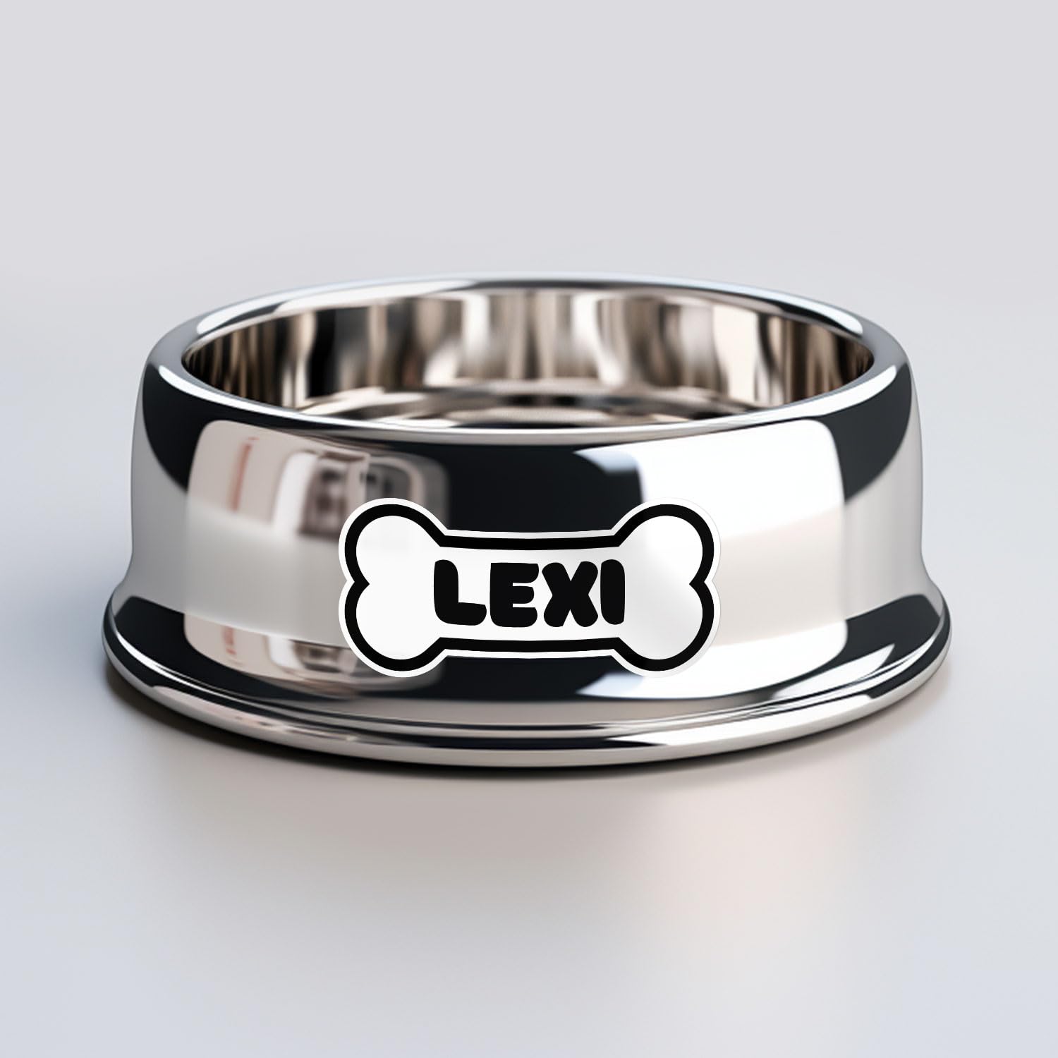 Lexi Dog Name Sticker - Waterproof Vinyl Decal For Car Bumper, Laptop, Water Bottle, Wall, And Window, Size - 3'' Longer Side