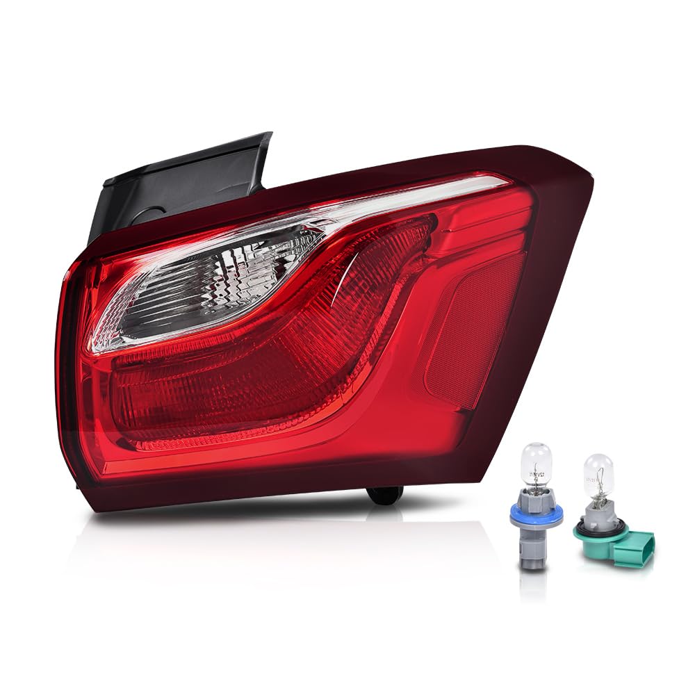 LQI Tail Lights w/Bulbs Compatible with Chevy Equinox 2018 2019 2020 Right Passenger Side Rear Brake Lamps Assembly Luces traser