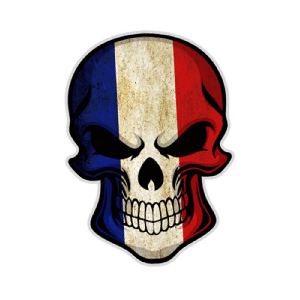 S2S Skull Scary Car Styling Decal Reflective Car & Bike Sticker (Design C)