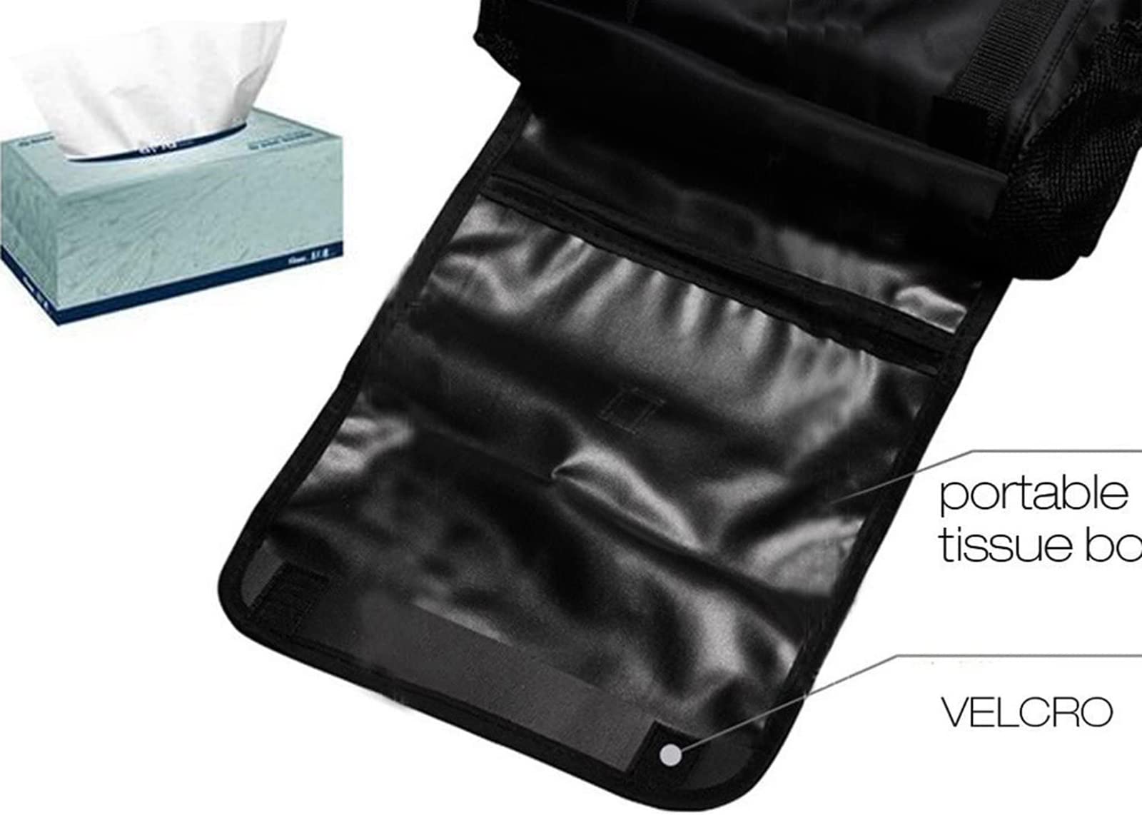 AUTOARK Car Seat Back Organizer - Multi-Pocket Travel Storage Bag, Standard Size, Black, Model AK-002, Heat-Preservation Material
