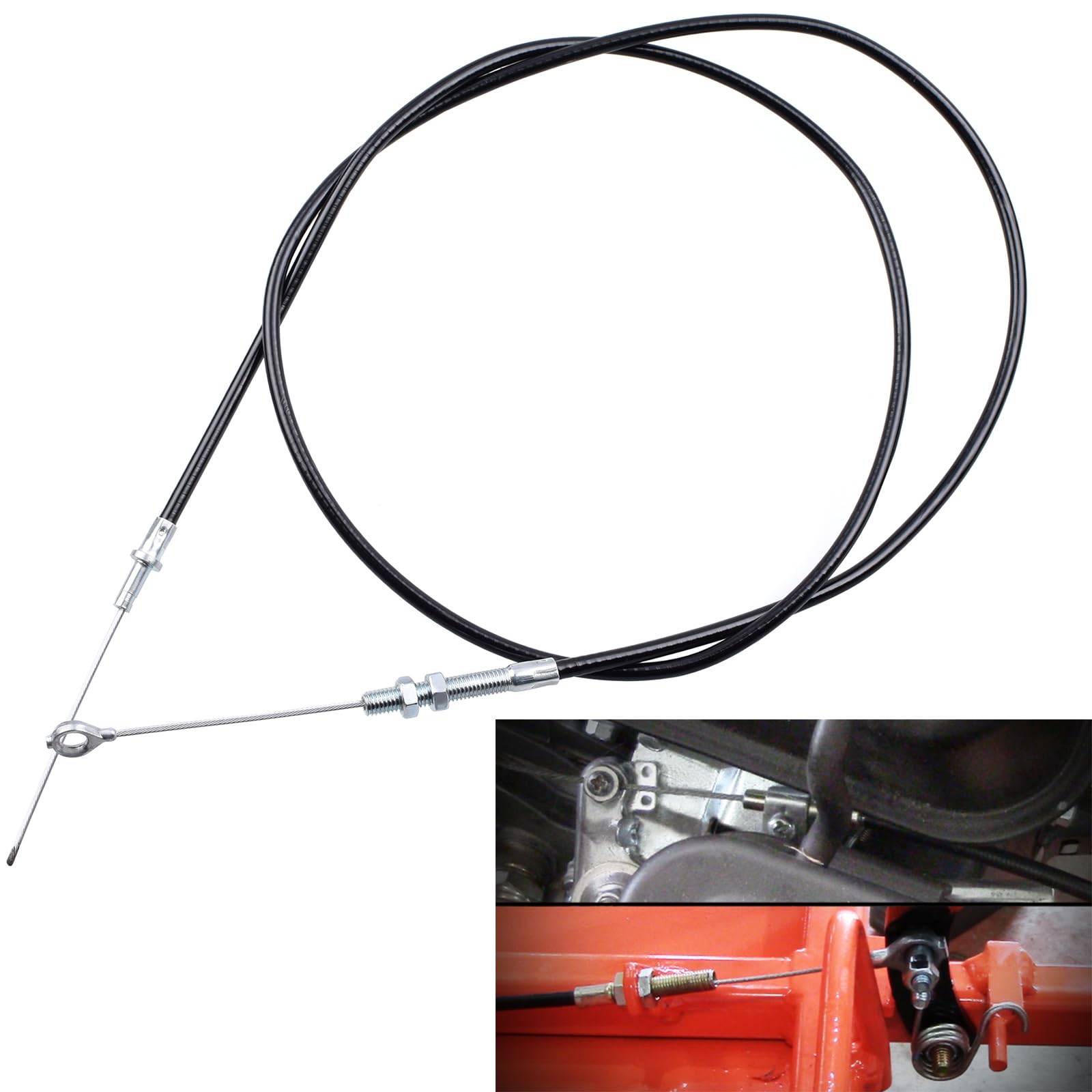 Heymaillc 60 inch Go Kart Throttle Cable for Manco 8252-1390 Predator 212cc GX160 GX200 196cc ASW Kandi American Sportworks Yerf