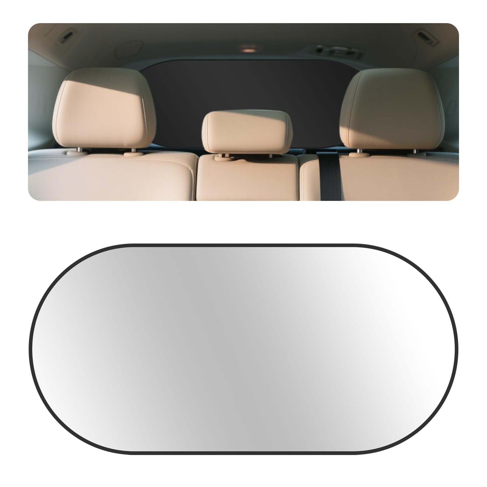 39.37 * 19.76'' Car Shades for Back Windows Baby,Sun Protection & Heat Blocking Back Window Sun Shades for Cars with 6 Suction C