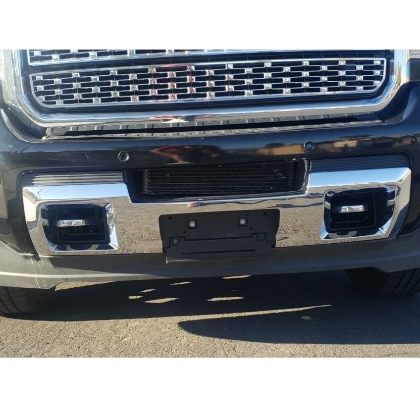 ECOTRIC Front Bumper Skid Plate Panel for 2015-2019 GMC Sierra 2500/3500 HD, Plastic, Silvery, Model AP-104