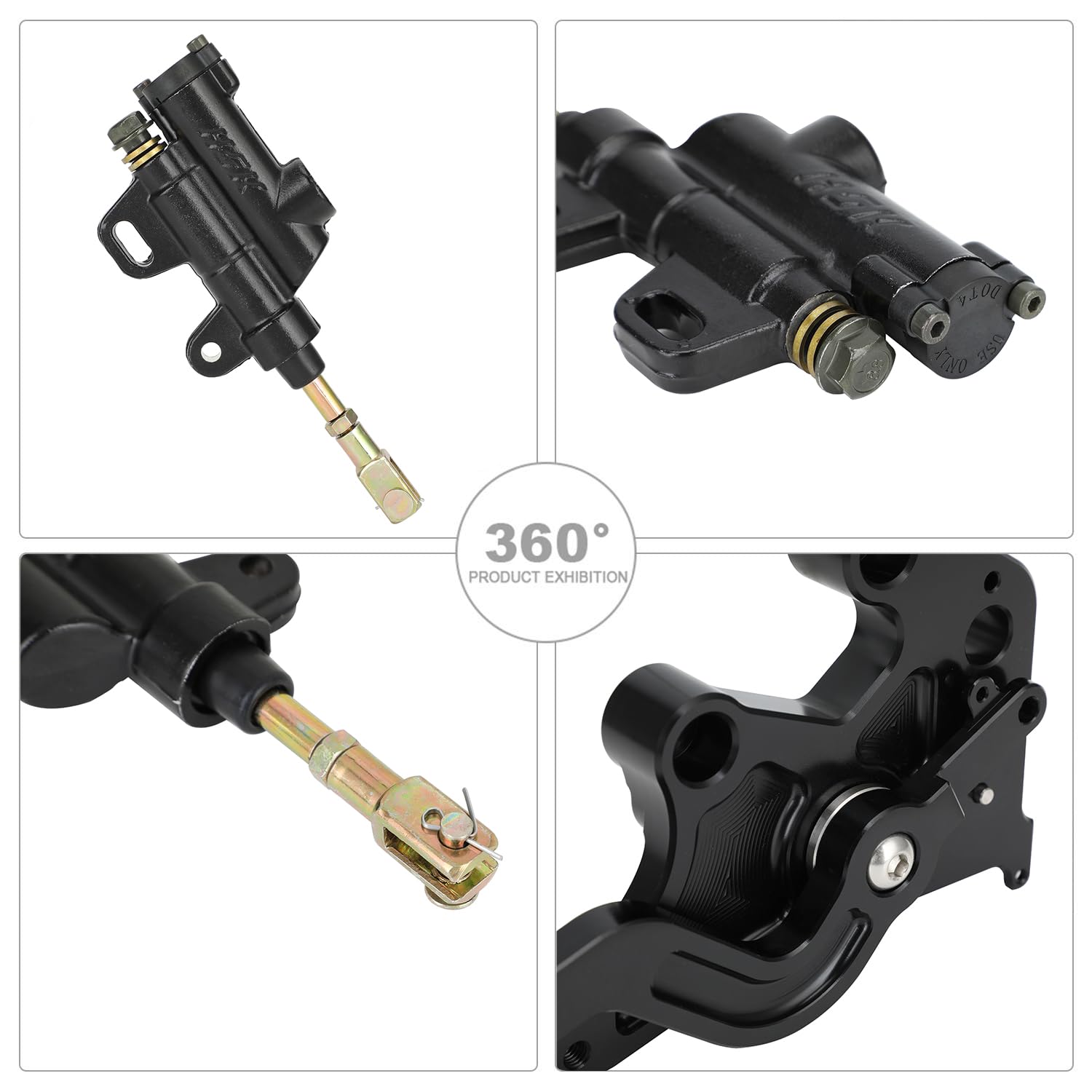 IUVWISN Motorcycle Hydraulic Foot Brake Pedal Lever Kit WX13192001 for Sur Ron Light Bee X/S/LBX, Segway X260 X160 Electric Dirt Bike