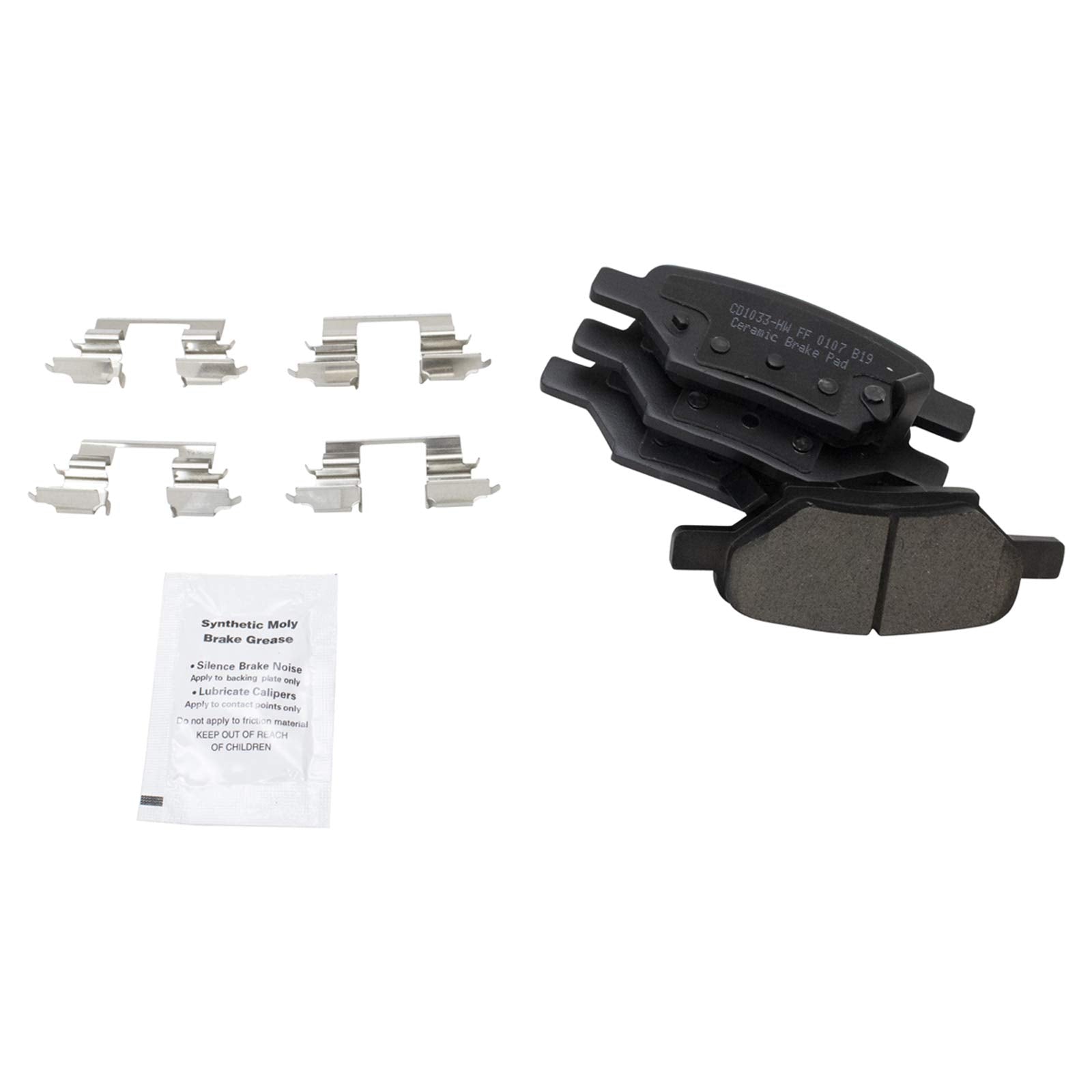 Trq Premium Ceramic Brake Pad & Rotor Front & Rear Kit For Chevy Pontiac