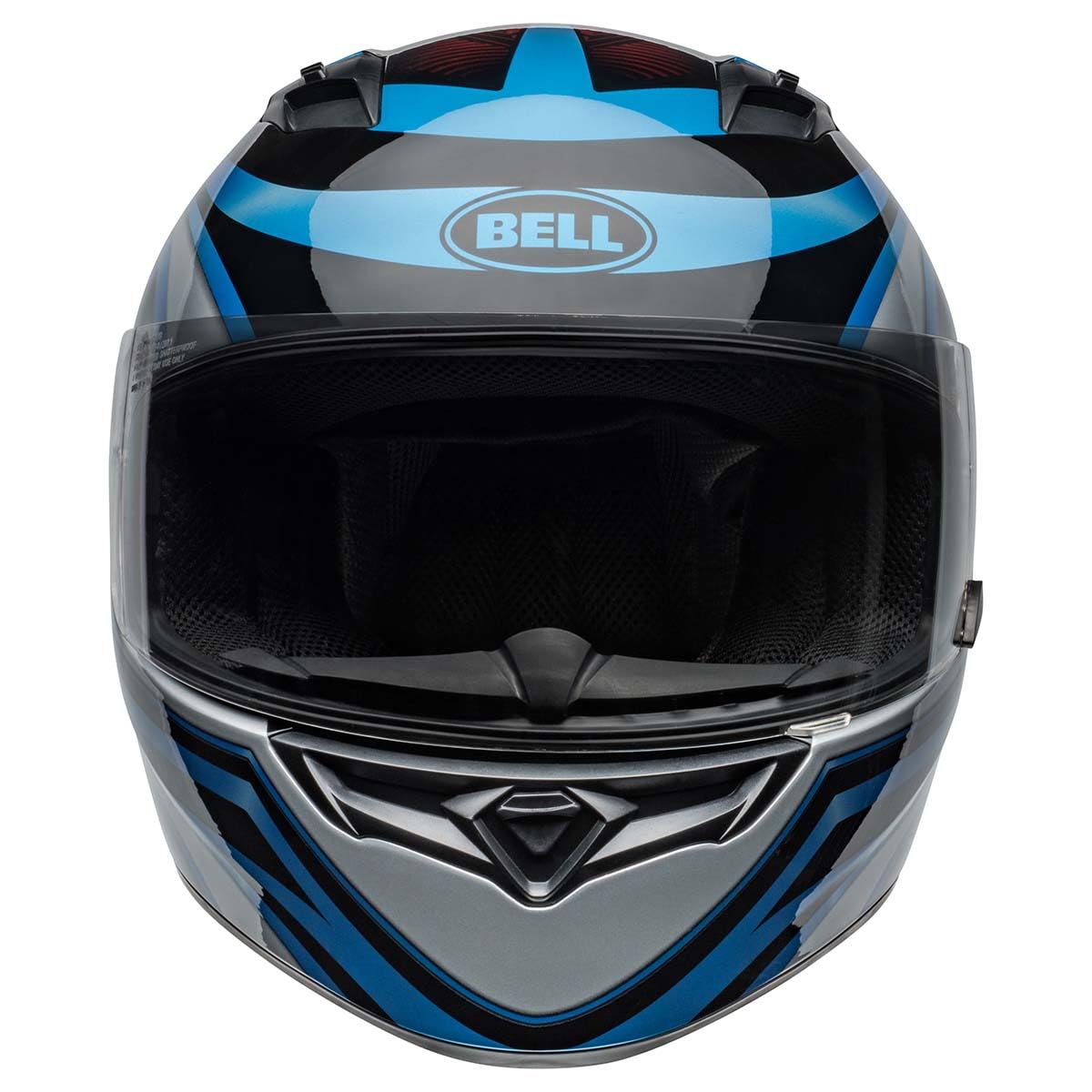 Bell Qualifier Full-Face Motorcycle Helmet (Gloss Conduit Blue/Black - Large)