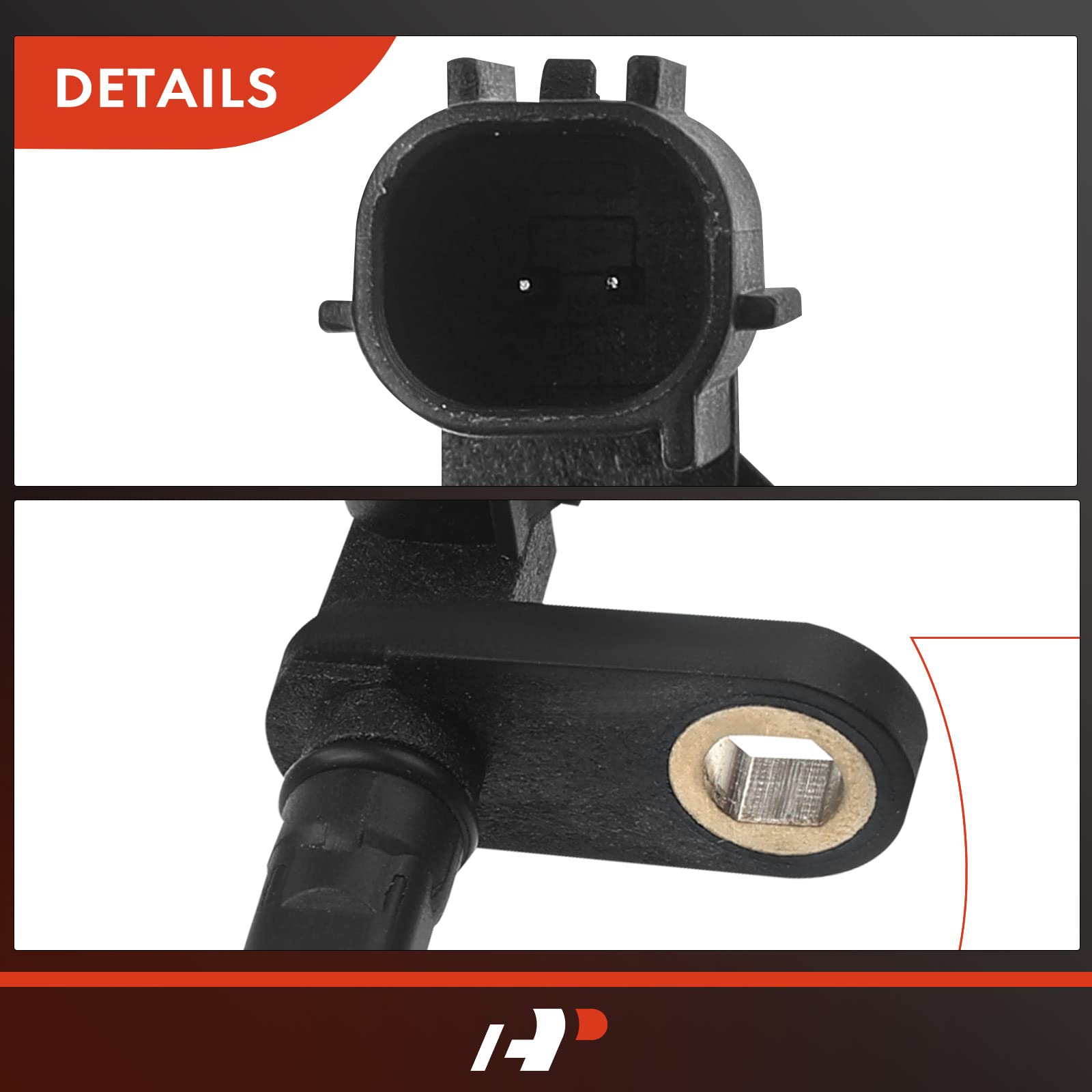 A-Premium Left Abs Wheel Speed Sensor - Compatible With Toyota Models - Sequoia 2008-2017, Tundra 2007-2017 - Driver Side, Repla
