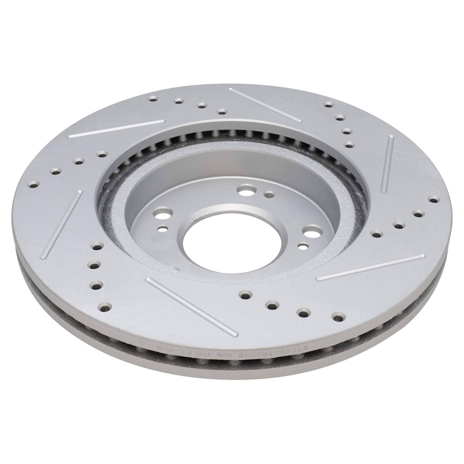 Trq Front Performance Brake Rotor Drilled Slotted Pair Set For 200 / Avenger/Caliber/Cirrus/Compass/Eclipse/Galant/Lancer/Outlan