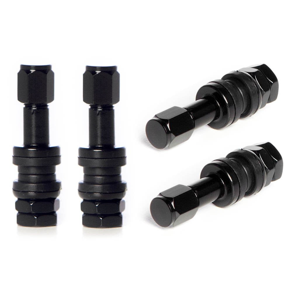 Circuit Performance Vs43 Black Bolt-In Valve Stems 43Mm (Set Of 4)