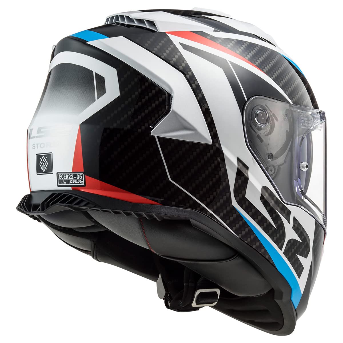 Ls2 Helmets Assault Full Face Motorcycle Helmet W/Sunshield (Racer White/Red/Blue - X-Small)