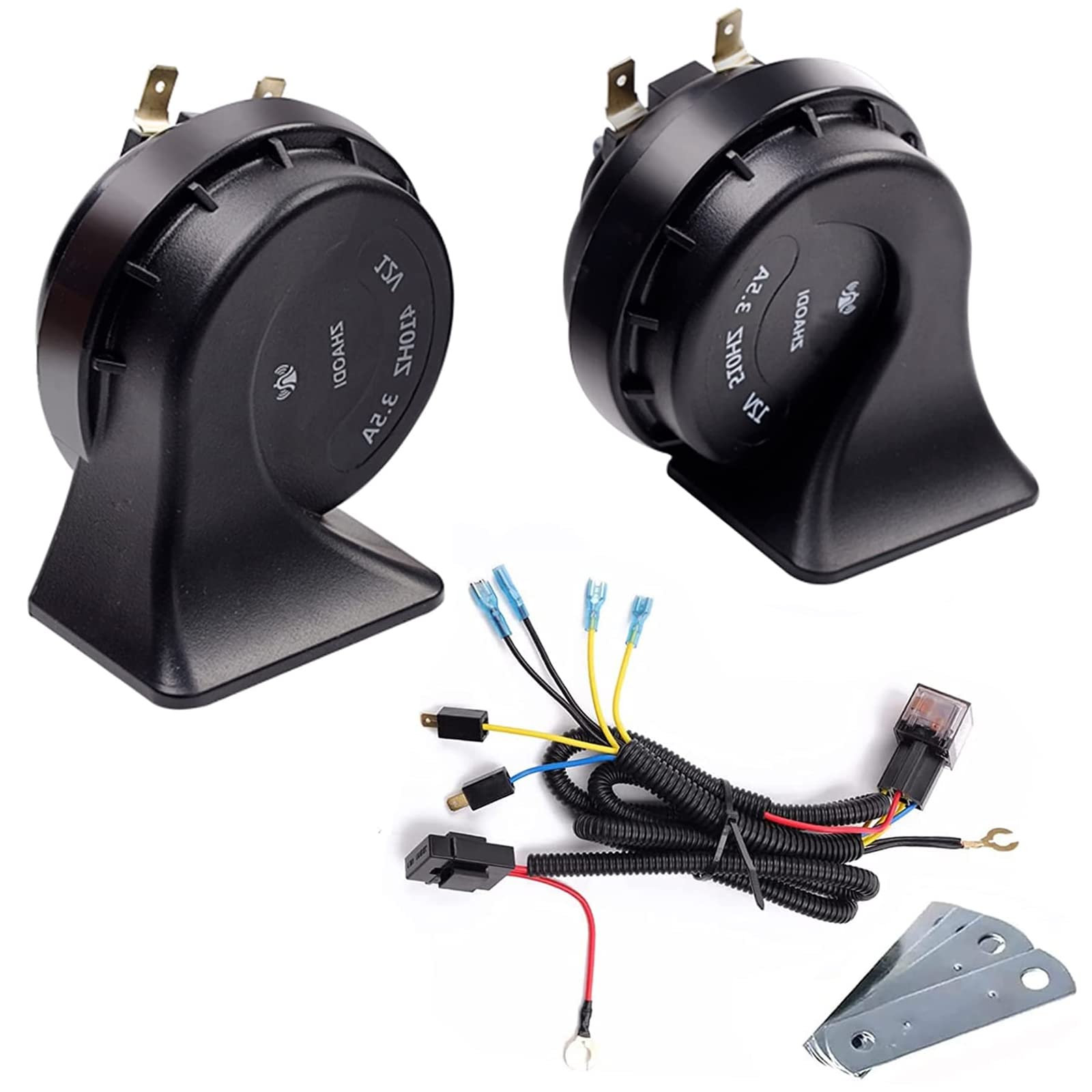 Car Horn Truck Horn 12V Banhao Horns Waterproof High Low Tone Universal Fit Super Loud Electric Snail Horns Kit For Trucks Cars