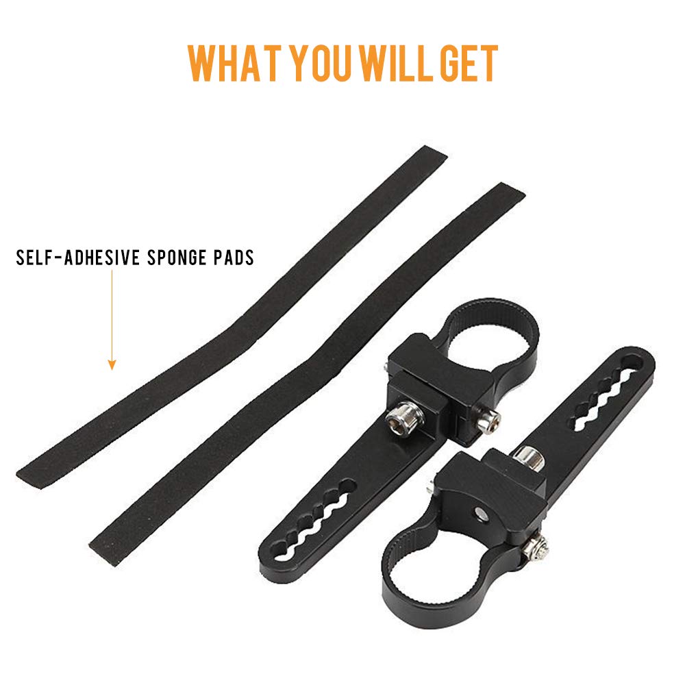 Auxbeam Mounting Bracket Kit 1.75 Inch Bull Bar Roll Cage Clamps Universal Holder Kits For Led Hid Light Bar Jeep Wrangler Truck