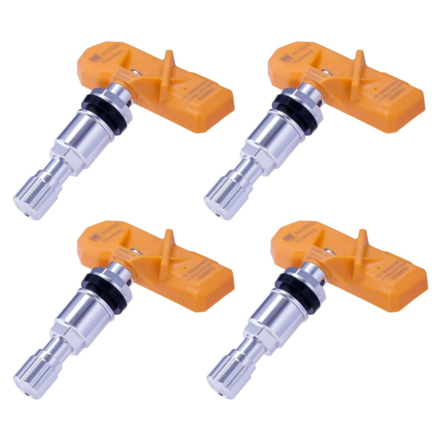 Im1001 Tpms Sensor 315Mhz – Aluminum Stem Tire Pressure Sensors - Pre-Programmed Tire Sensor For Cars - Ready To Install Tpms Sensors Compatible For Chrysler, Dodge, Chevrolet, & More - Pack Of 4