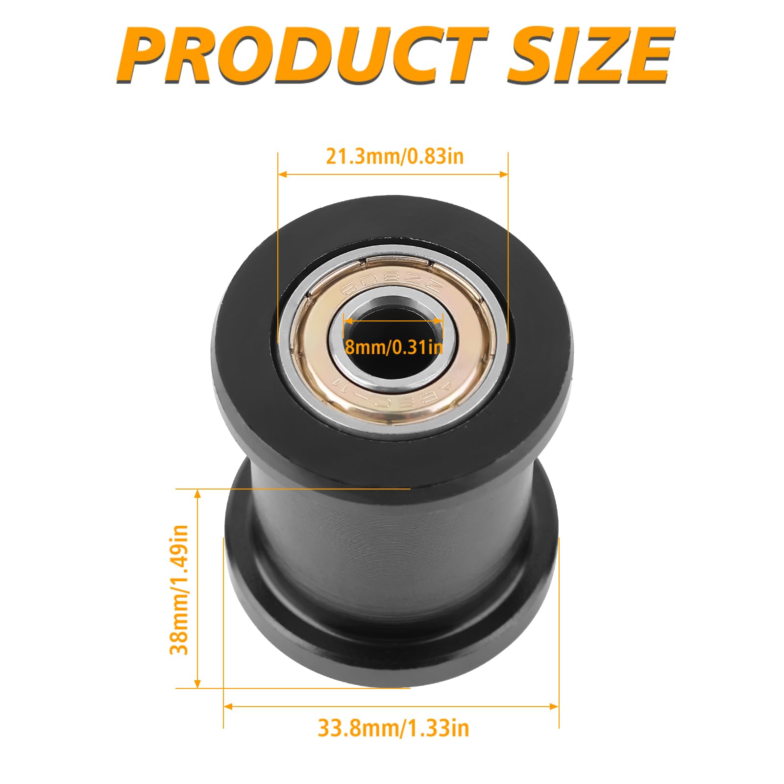 Mini Bike Chain Tensioner Roller for Coleman CT100U CC100X Baja Doodlebug DB30 Motovox Hensim 79cc 97cc 98cc 100cc 2.5 2.8 3.0hp