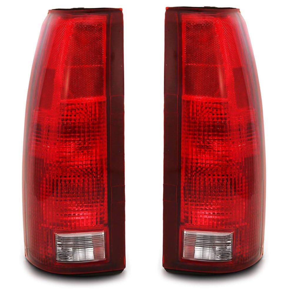 EPIC LIGHTING OE Spec Replacement Halogen Tail Lights w/Bulbs & Board Assembly Compatible with CHEVROLET 88-02 C/K TRUCK - Pair