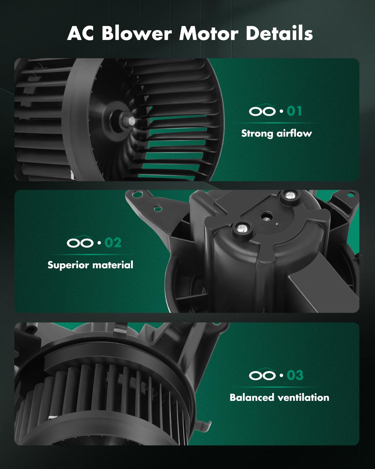 Scitoo Hvac Heater Blower Motor With Fan Cage 700351 For Dodge For Hornet 2023,For Fiat For 500X 2016-2022,For Jeep For Compass