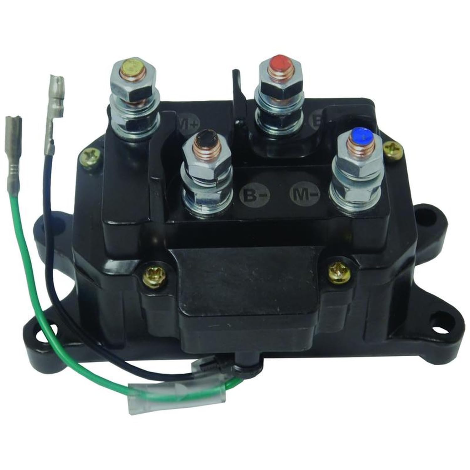 EMS Global Direct ATV Winch Contactor Solenoid 12V Metal for Ramsey, Warn, Superwinch Champion 2500-4500 lb Models