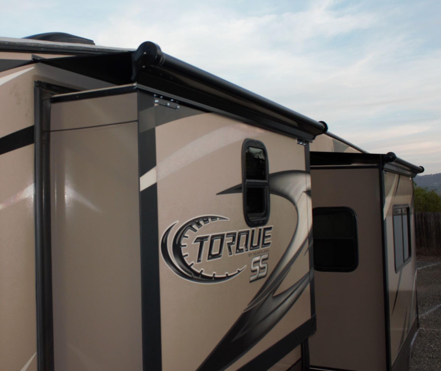 ShadePro RV Slideout Topper - 163" to 199" Vinyl Awning Replacement, Ultra-Durable, White