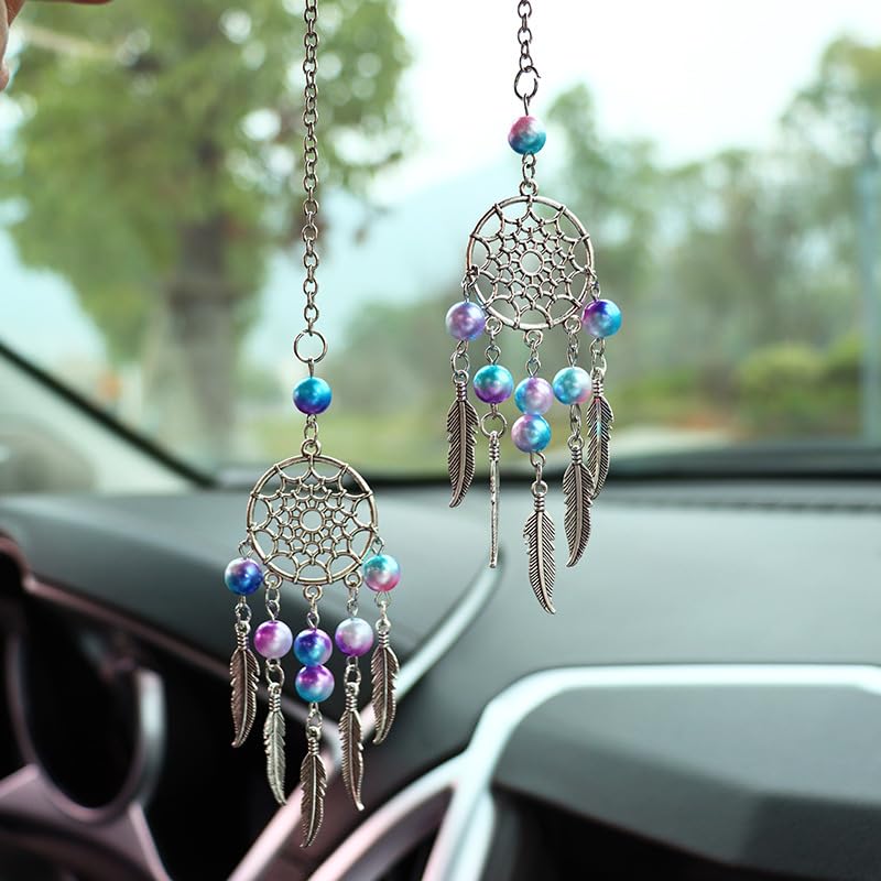 Rear View Mirror Accessories - Car Mirror Hanging Accessories - Car Pendant, Car Charms Ornament for Men and Women Hanger(Star)