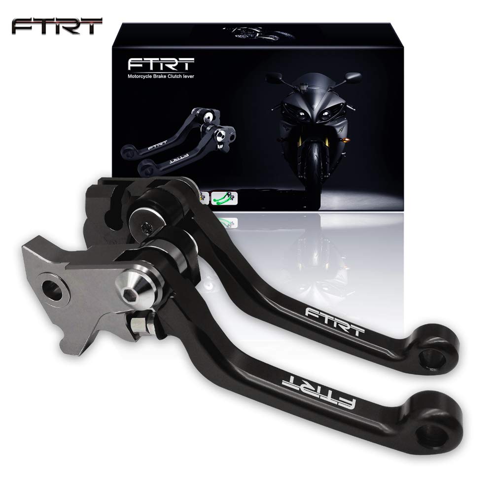 Ftrt Pivot Dirt Bike Brake Clutch Levers Compatible With Kx65 2000-2022; Kx85 2001-2022; Kx100 01-22, Kx125 00-05; Kx250 00-04;