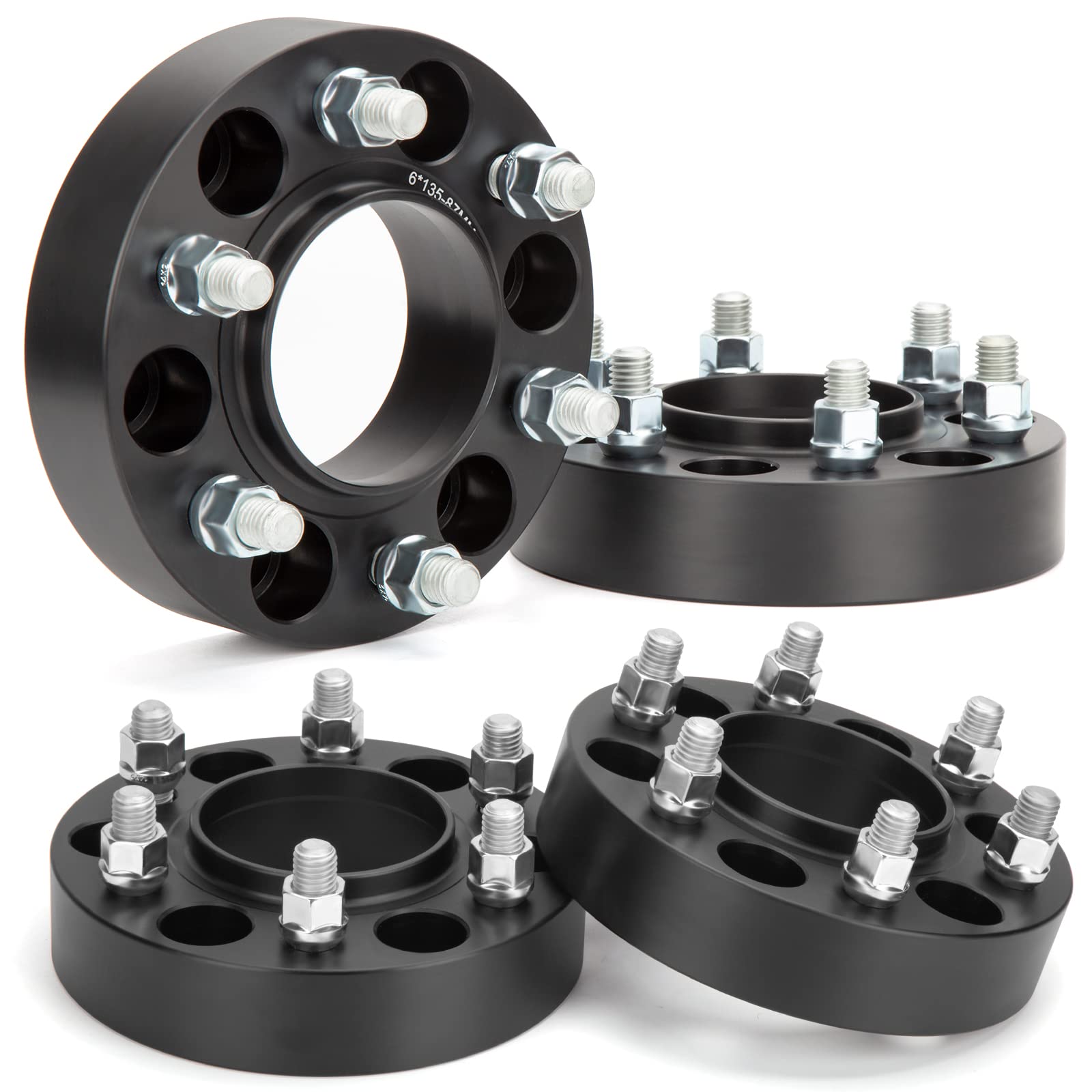 Ksp 6X135 Wheel Spacers For F150 2004-2014, 1.5''(38Mm) Spacer With Hub Lip Compatible With Ford Expedition 2003-2014, Forged Sp