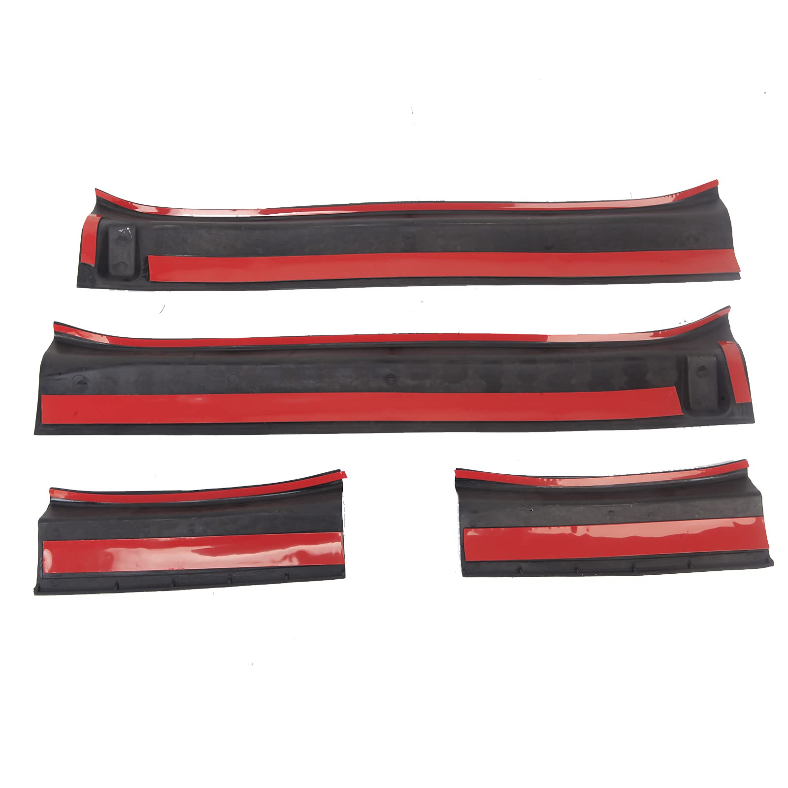KMFCDAE Jeep JL Door Sill Guards - Black Soft Rubber Scratch Covers for 2018-2023 Wrangler JL JLU Gladiator JT 4-Door