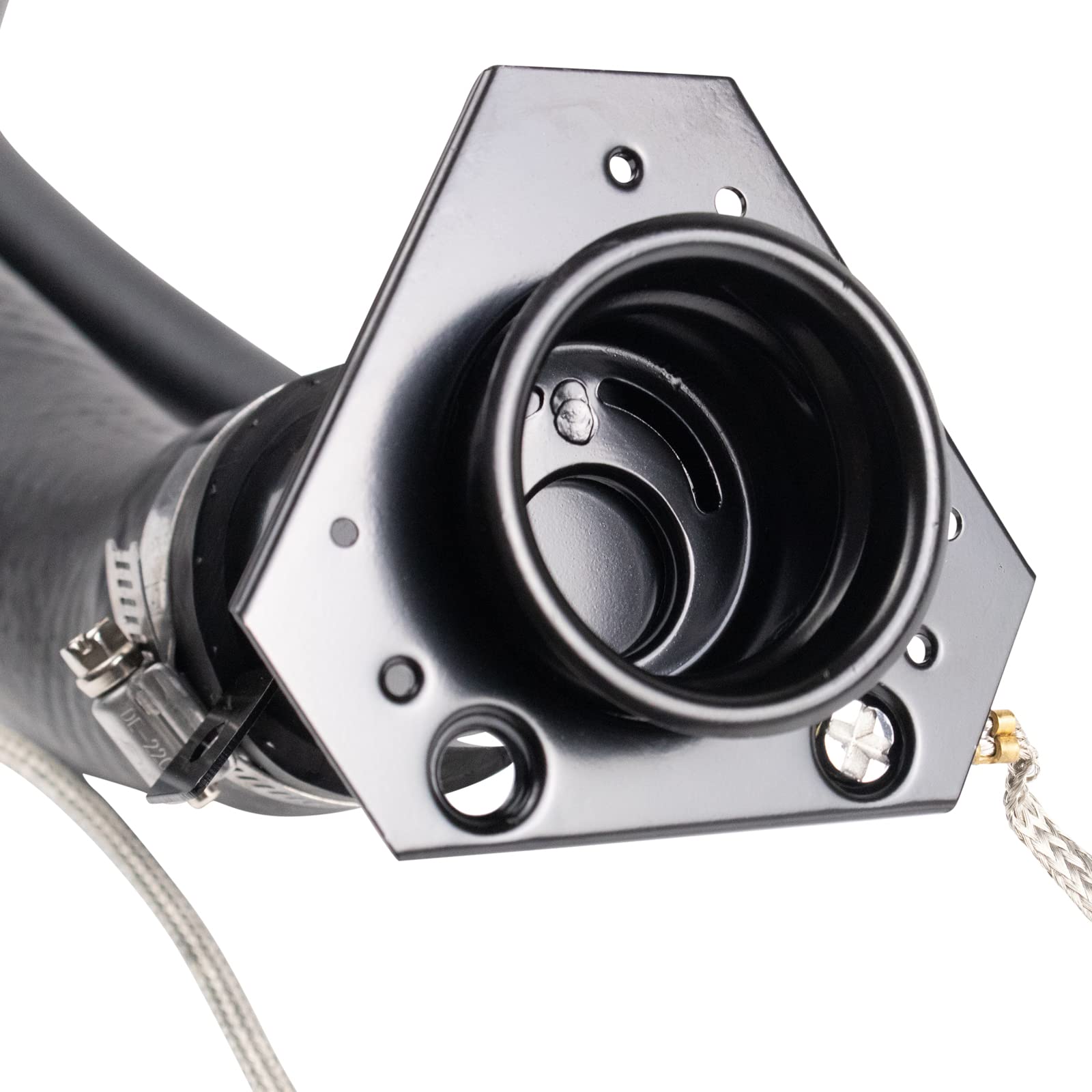 Trq Fuel Tank Filler Neck Black Compatible With 2002-2003 Cadillac Escalade Ext 2000-2003 Chevrolet Suburban 1500