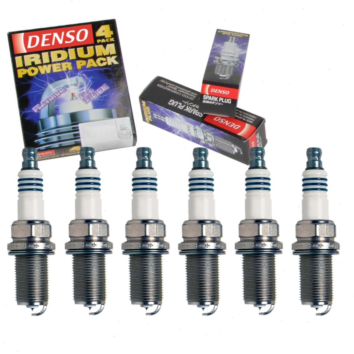 6 pc DENSO Iridium Power Spark Plugs compatible with Lexus RX350 3.5L V6 2007-2015