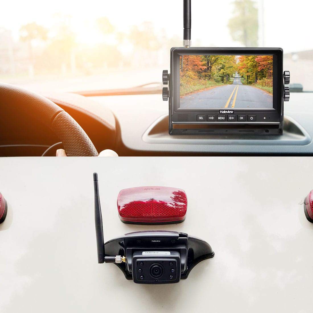 Haloview Mc7109 7'' 720P Hd Digital Wireless Rear View Camera System