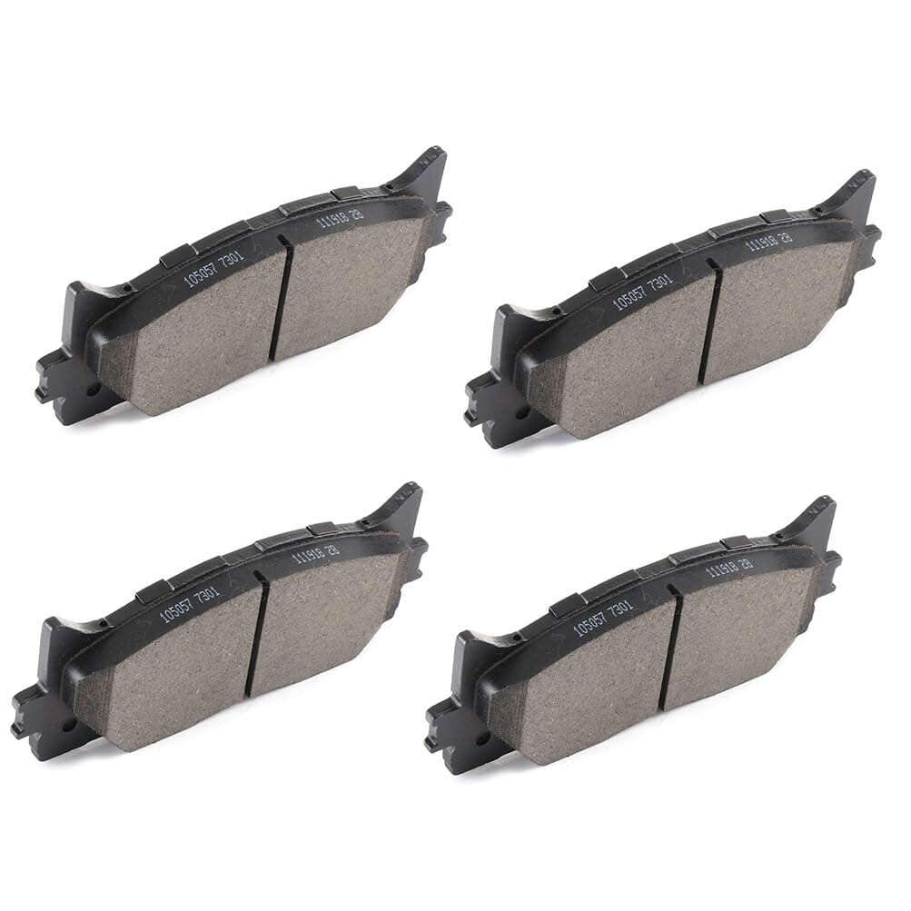 Cciyu D1293 Front Ceramic Disc Brake Pads Kit For Lexus Es350 2007-2018,For Toyota Avalon 2008-2018,For Toyota For Camry 2007-20